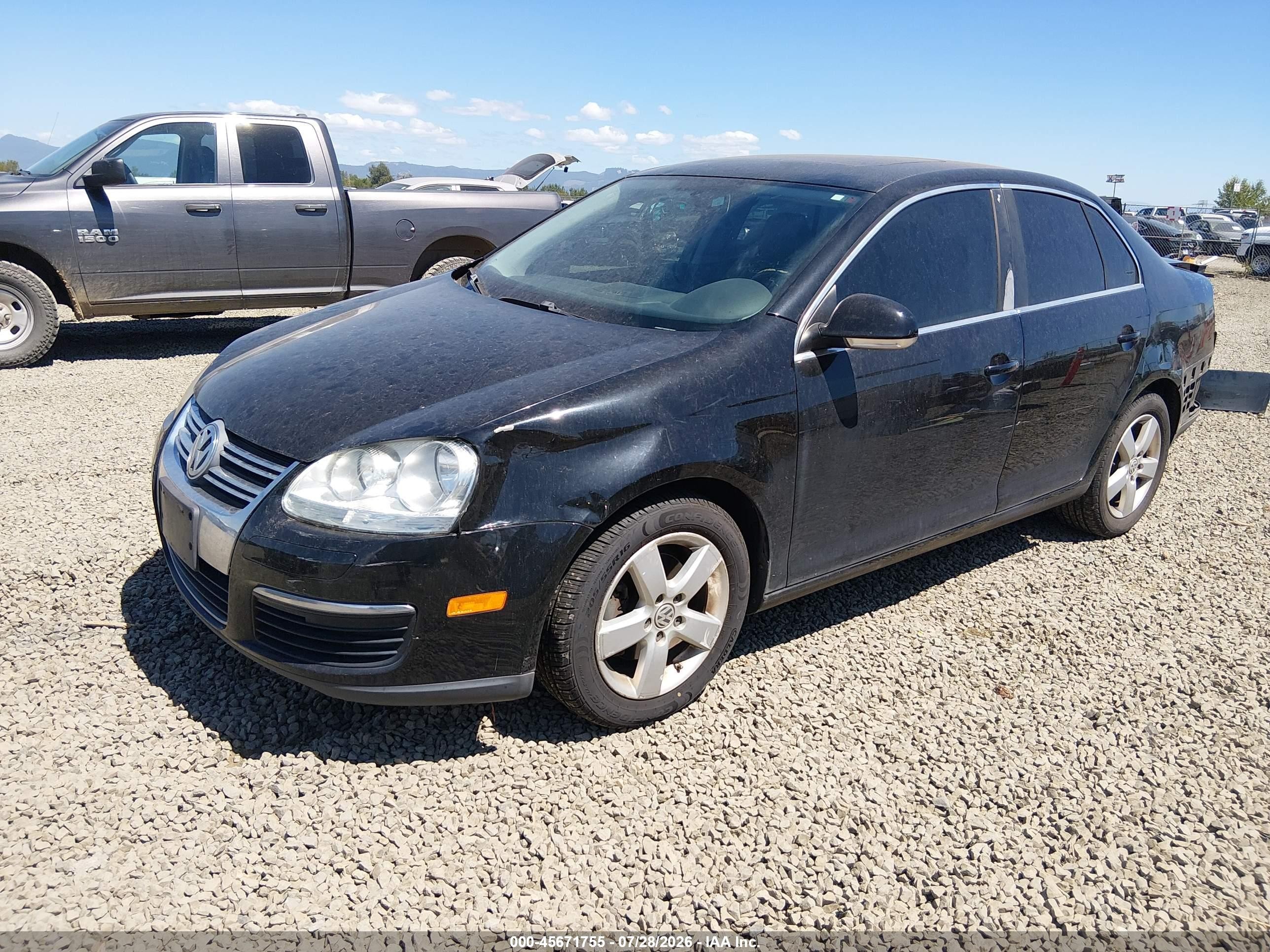 2009 Volkswagen Jetta Se Black vin: 3VWRZ71K09M142491