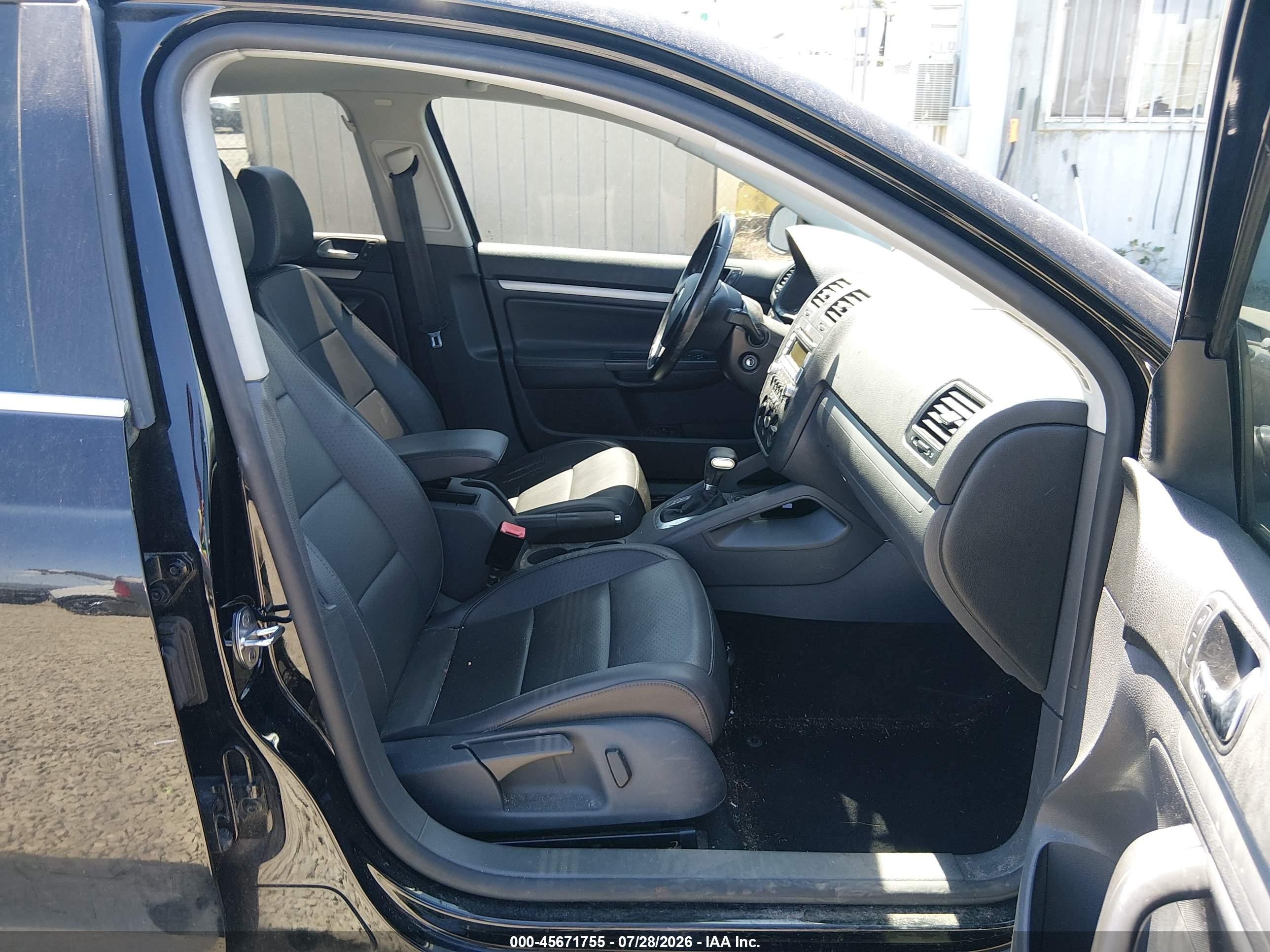 2009 Volkswagen Jetta Se Black vin: 3VWRZ71K09M142491
