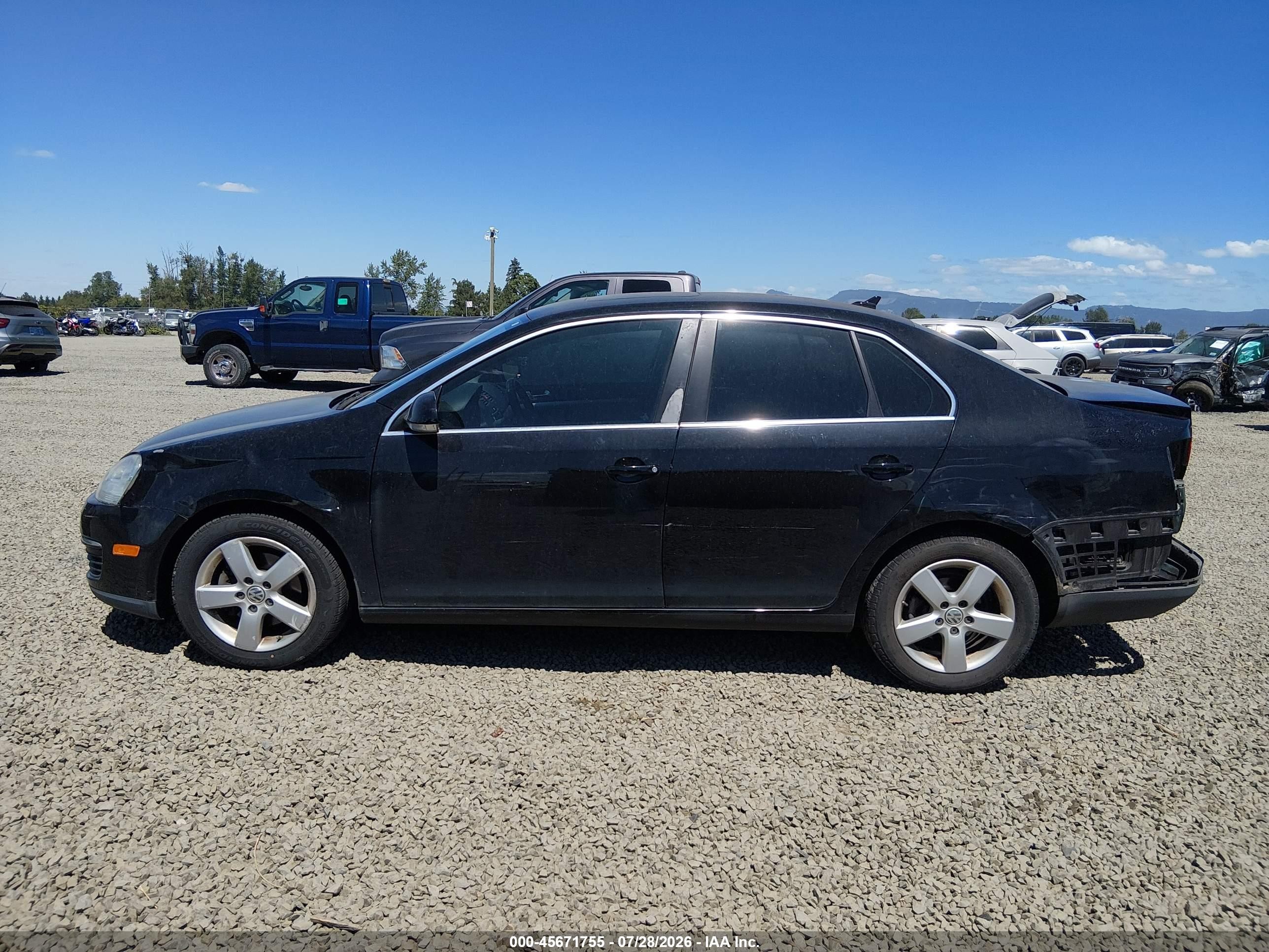 2009 Volkswagen Jetta Se Black vin: 3VWRZ71K09M142491