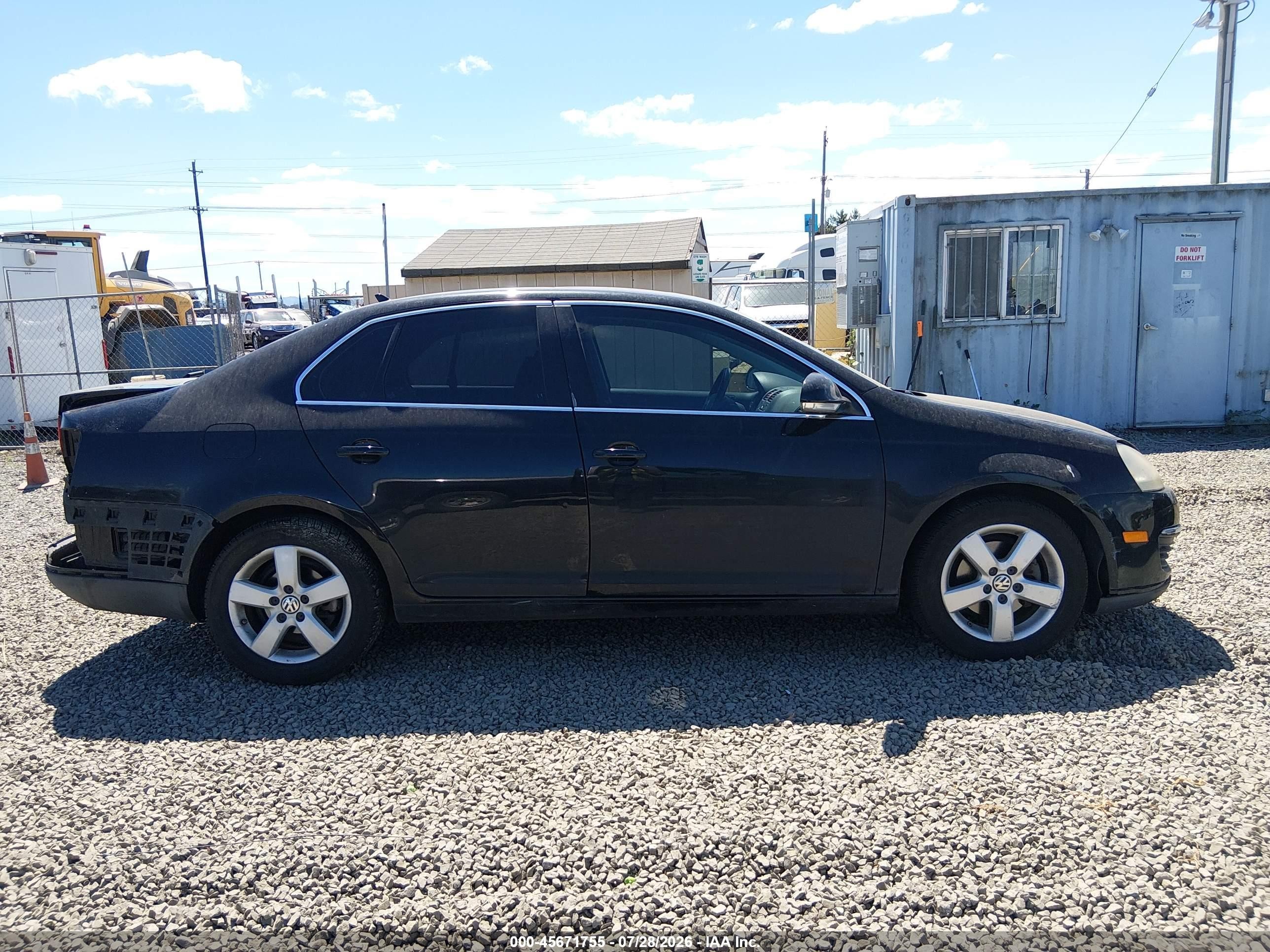 2009 Volkswagen Jetta Se Black vin: 3VWRZ71K09M142491