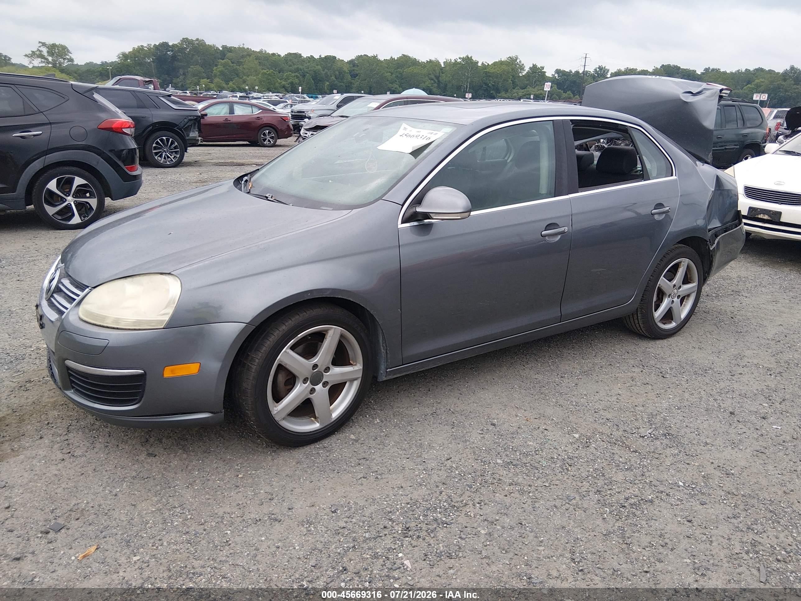 2008 Volkswagen Jetta Se/sel Серый vin: 3VWRZ71K38M073956