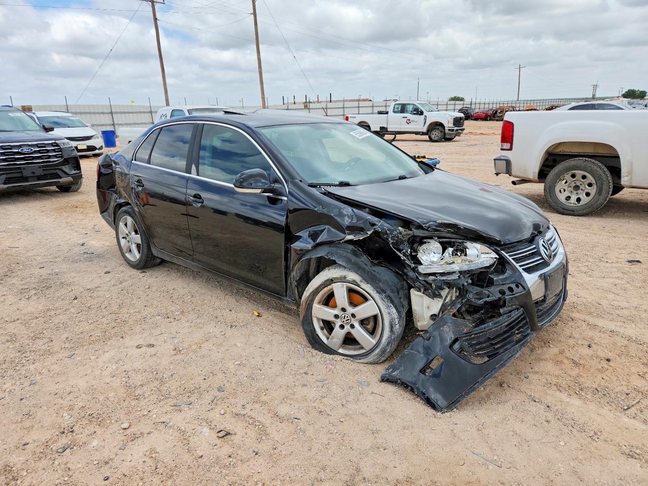 2008 Volkswagen Jetta Se Black vin: 3VWRZ71K38M093947
