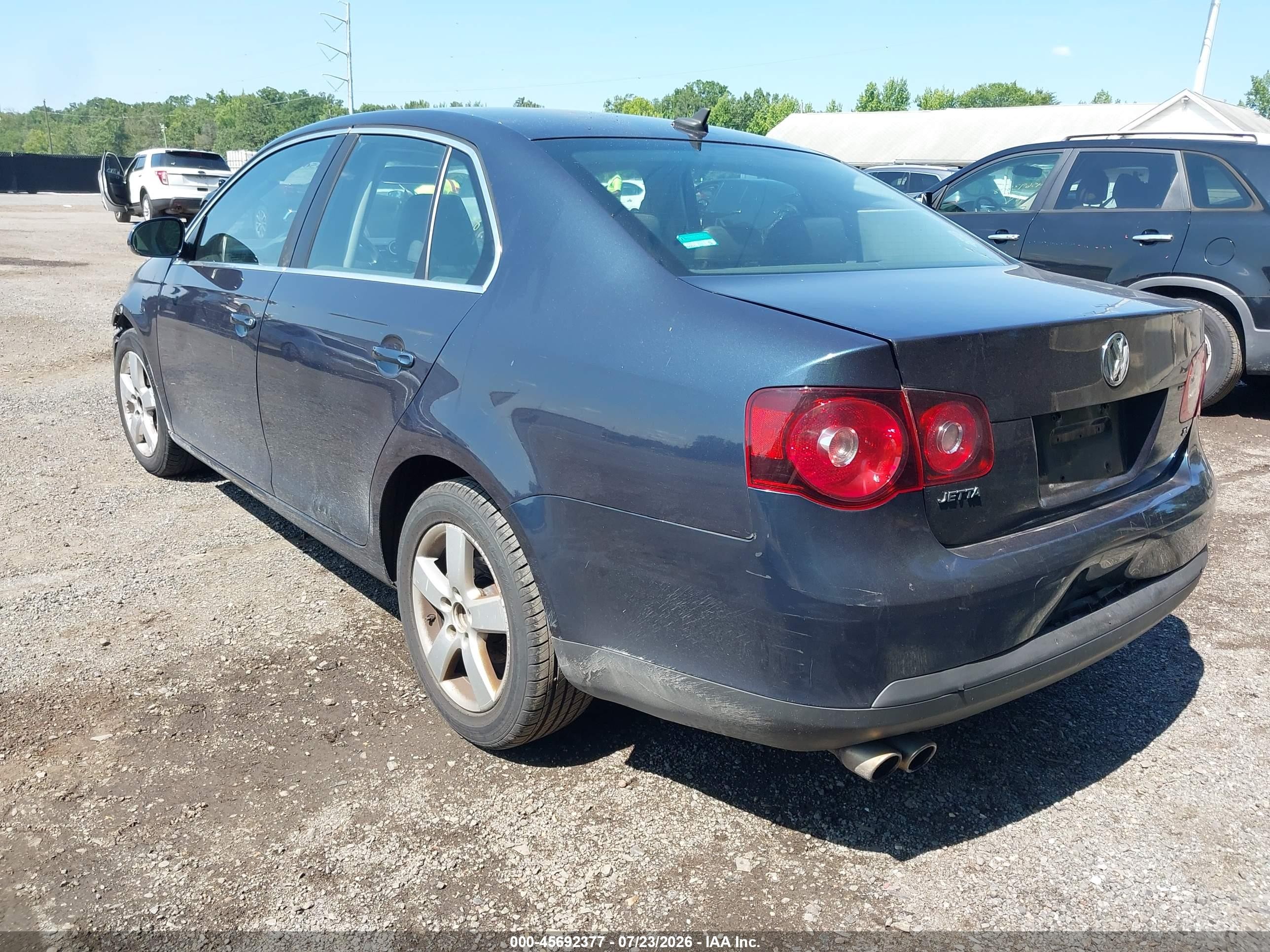 2009 Volkswagen Jetta Se/sel Blue vin: 3VWRZ71K39M053482