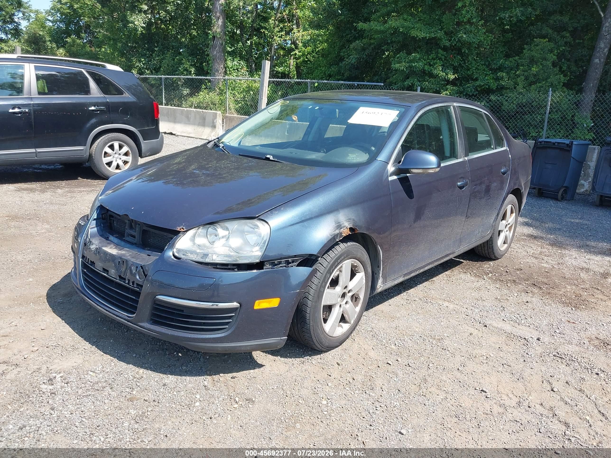 2009 Volkswagen Jetta Se/sel Blue vin: 3VWRZ71K39M053482