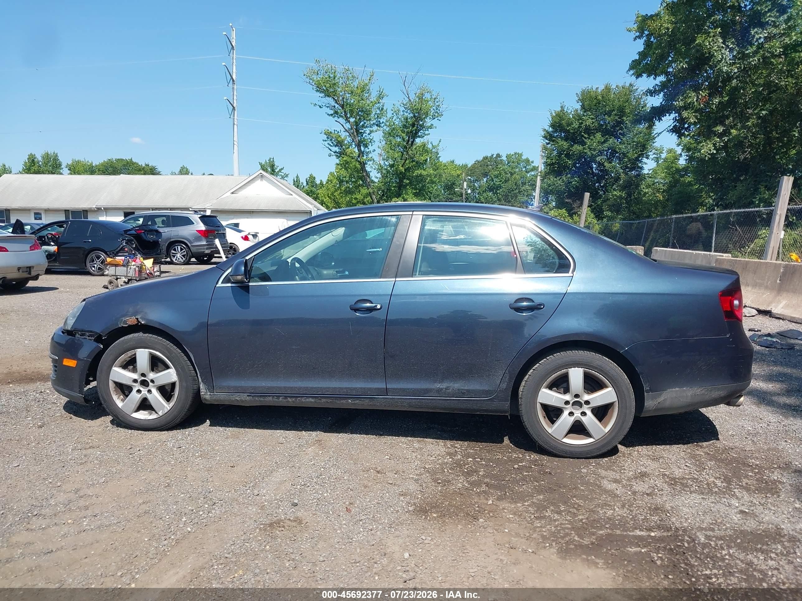 2009 Volkswagen Jetta Se/sel Blue vin: 3VWRZ71K39M053482