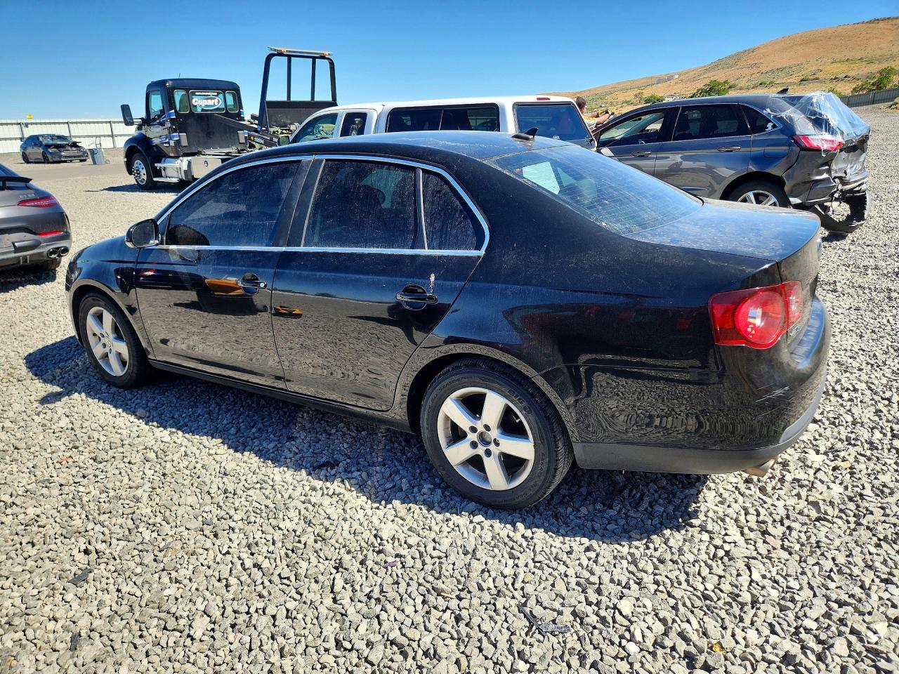 2008 Volkswagen Jetta Se Black vin: 3VWRZ71K48M130388