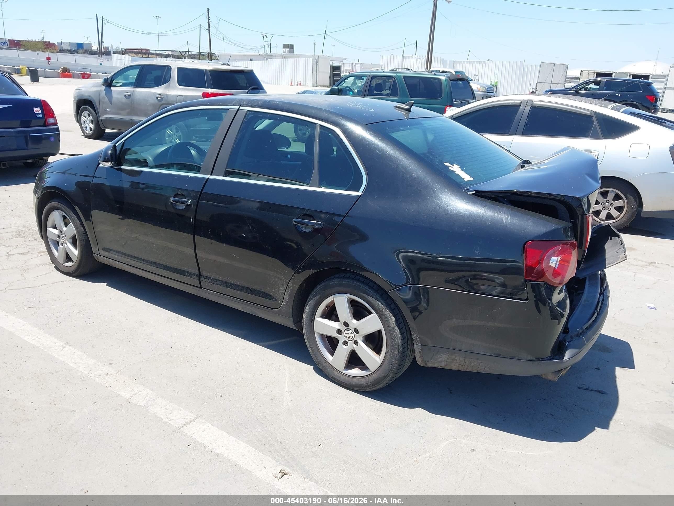 2008 Volkswagen Jetta Se/sel Black vin: 3VWRZ71K48M196827