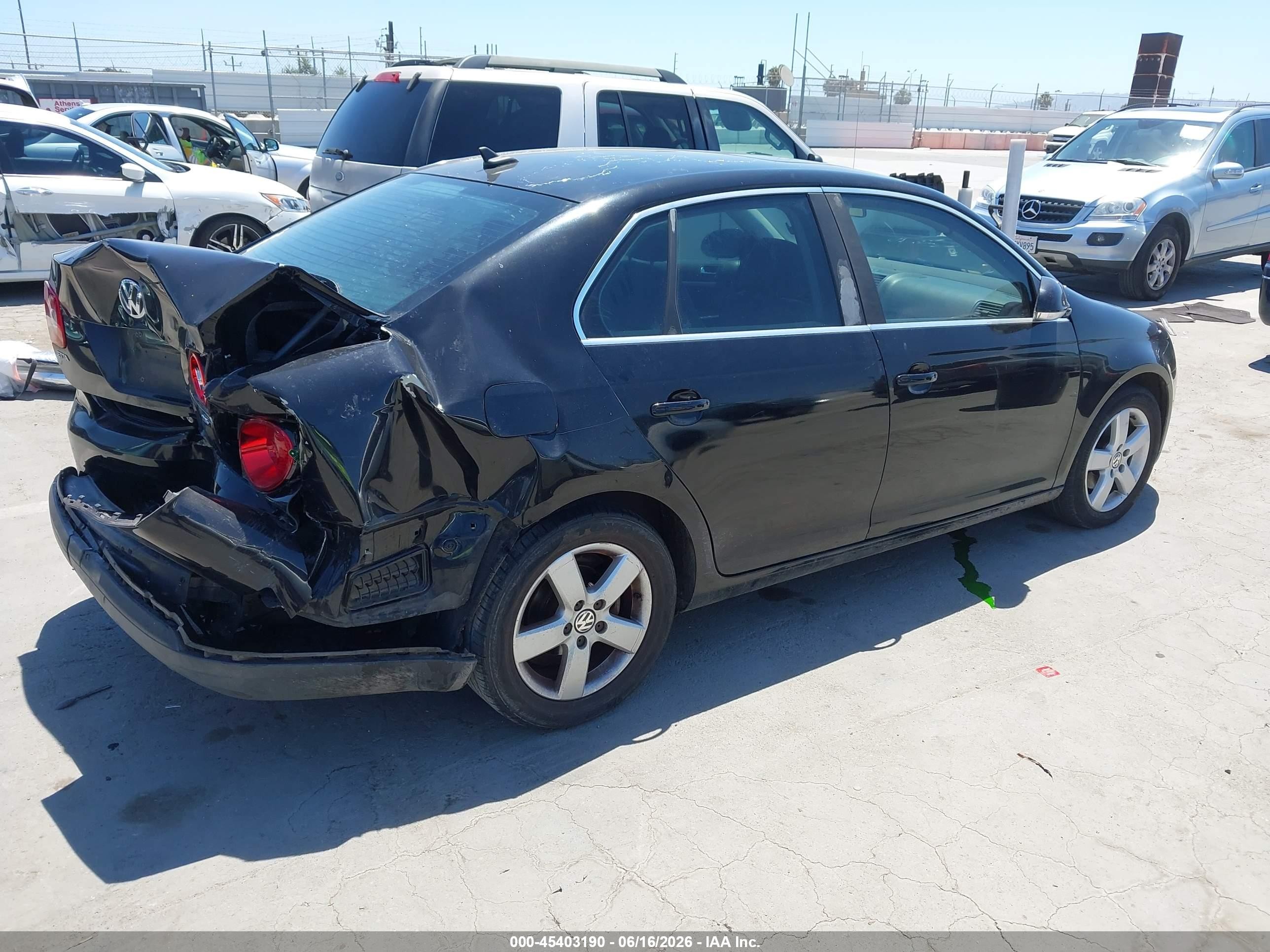 2008 Volkswagen Jetta Se/sel Black vin: 3VWRZ71K48M196827