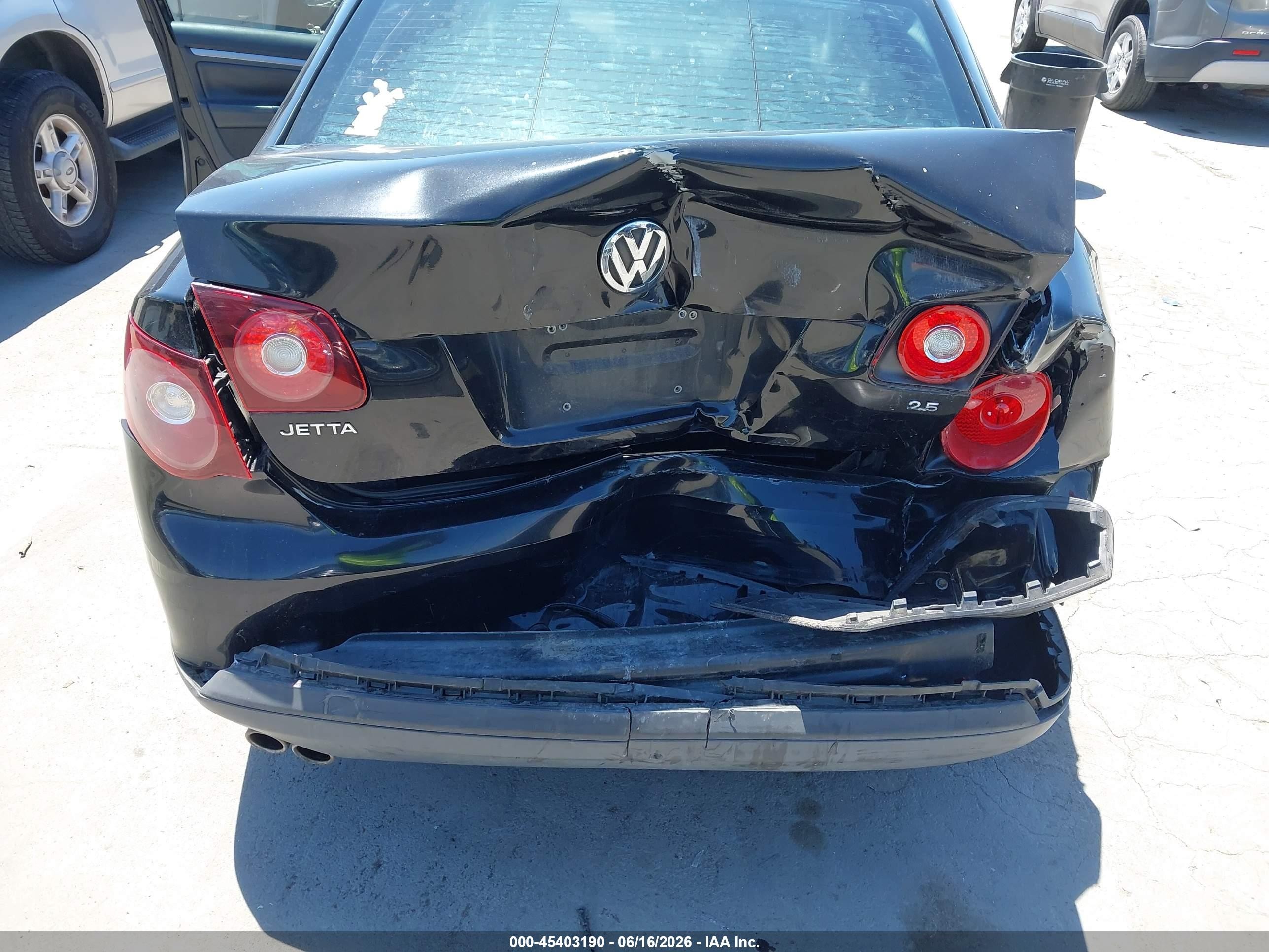 2008 Volkswagen Jetta Se/sel Black vin: 3VWRZ71K48M196827