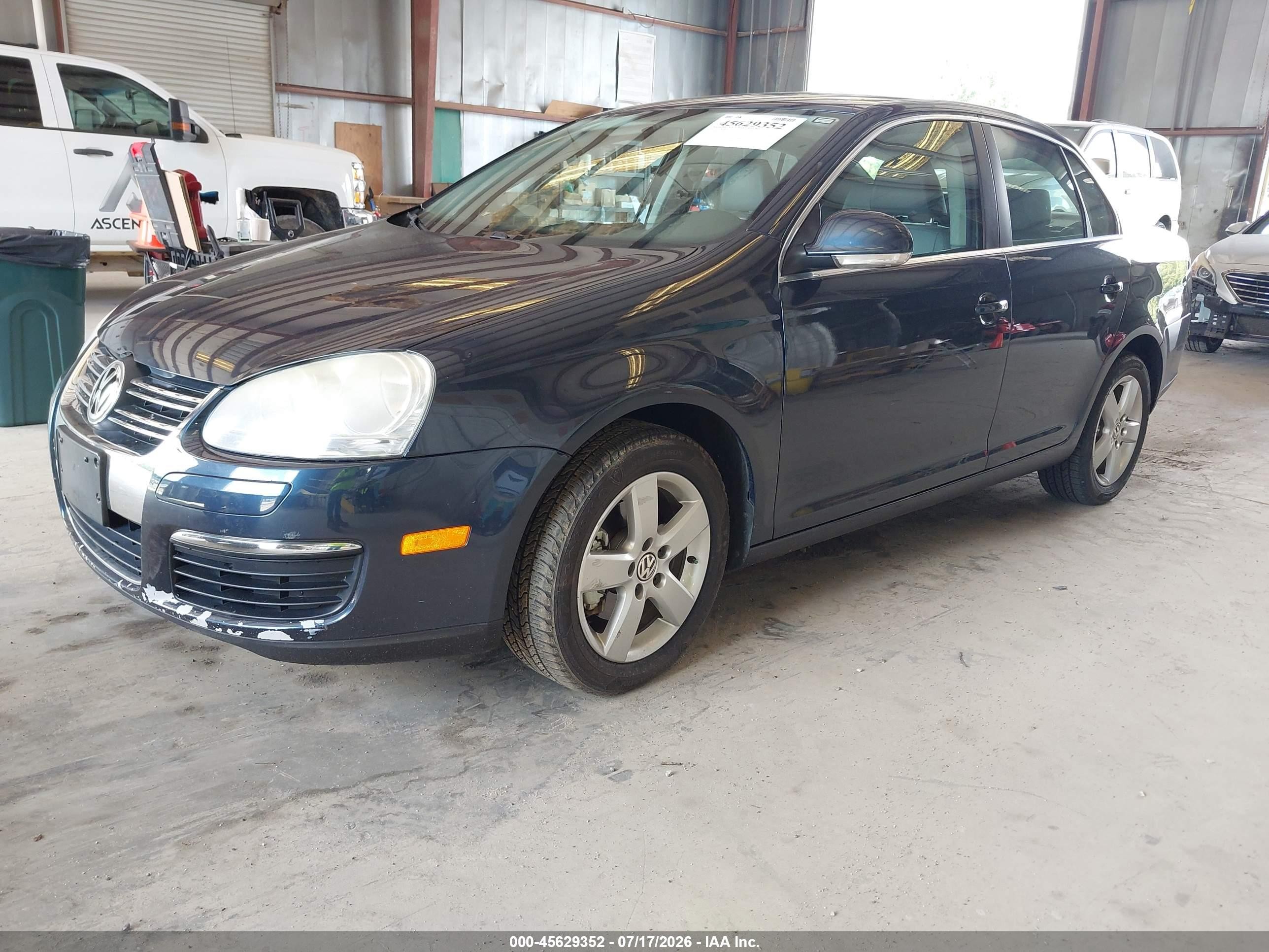 2009 Volkswagen Jetta Se Blue vin: 3VWRZ71K49M067603