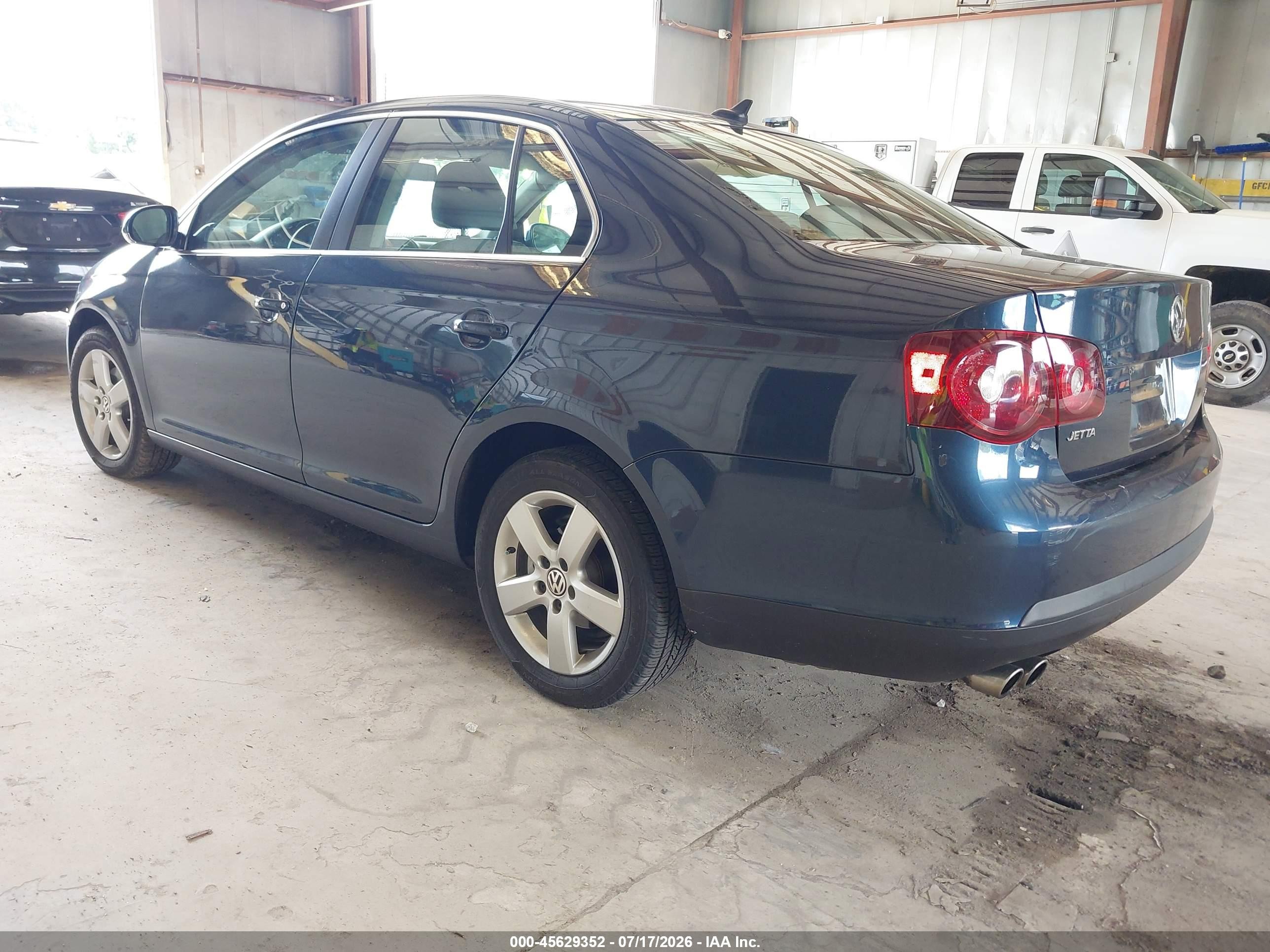 2009 Volkswagen Jetta Se Blue vin: 3VWRZ71K49M067603