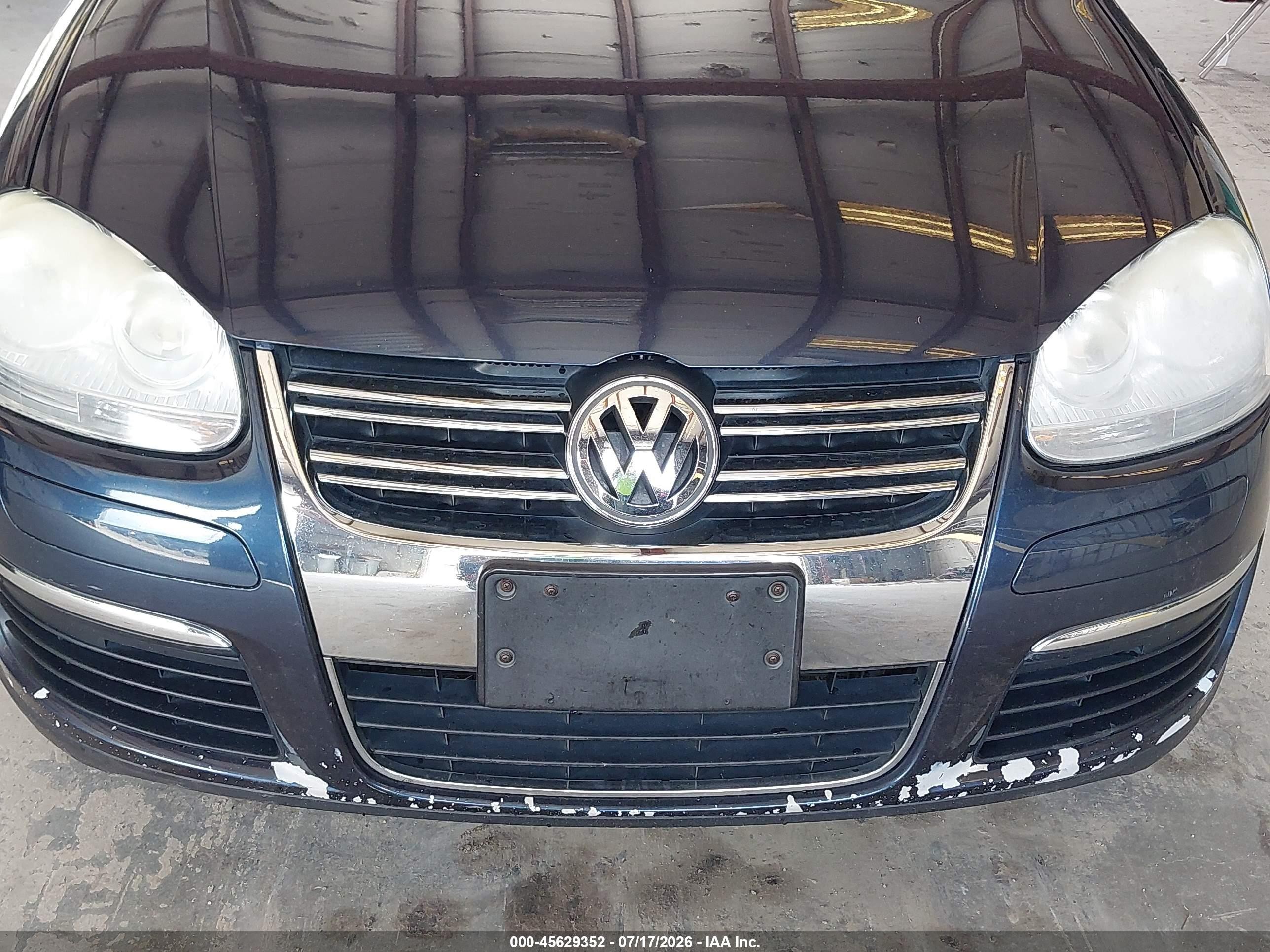 2009 Volkswagen Jetta Se Blue vin: 3VWRZ71K49M067603