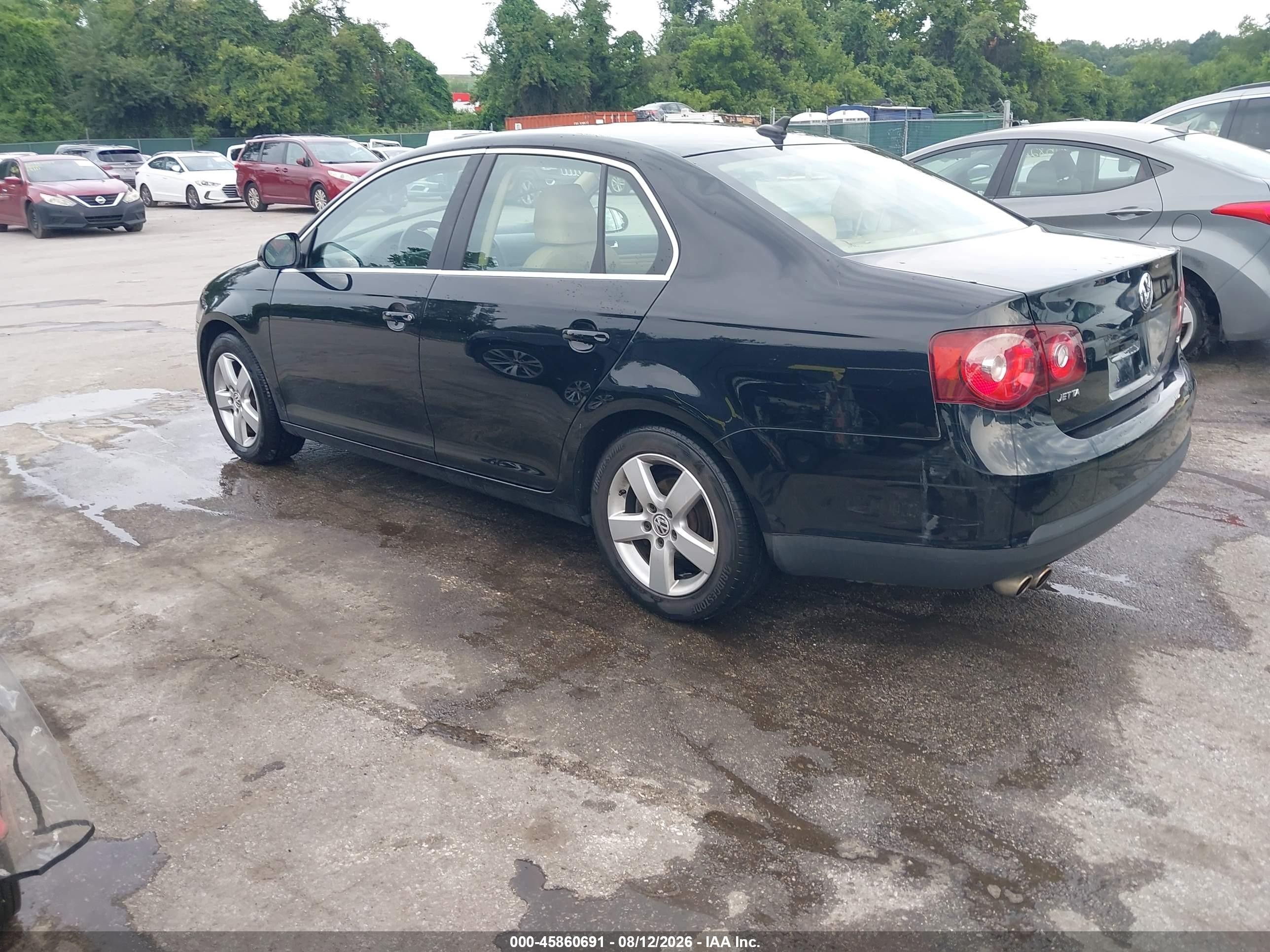 2009 Volkswagen Jetta Se/sel Black vin: 3VWRZ71K69M058675