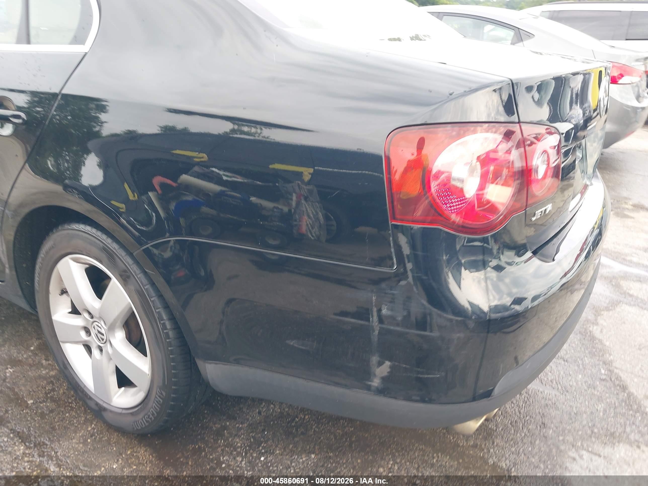 2009 Volkswagen Jetta Se/sel Black vin: 3VWRZ71K69M058675