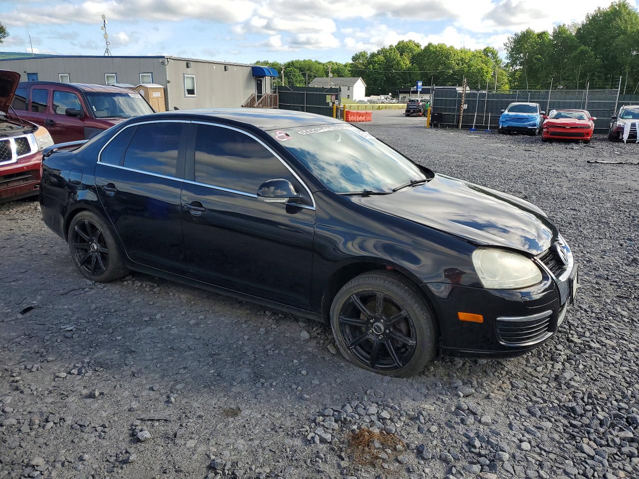 2009 Volkswagen Jetta Se Black vin: 3VWRZ71K69M092275