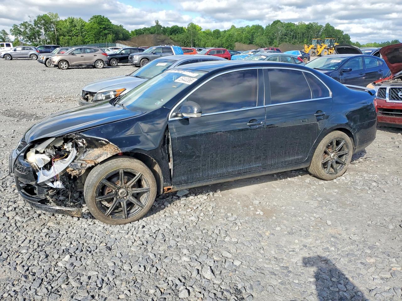 2009 Volkswagen Jetta Se Black vin: 3VWRZ71K69M092275