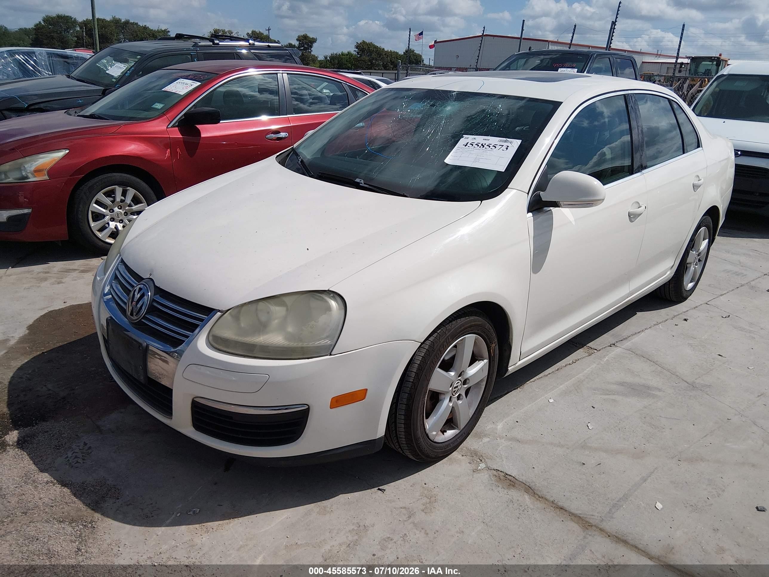 2008 Volkswagen Jetta Se/sel White vin: 3VWRZ71K78M032245