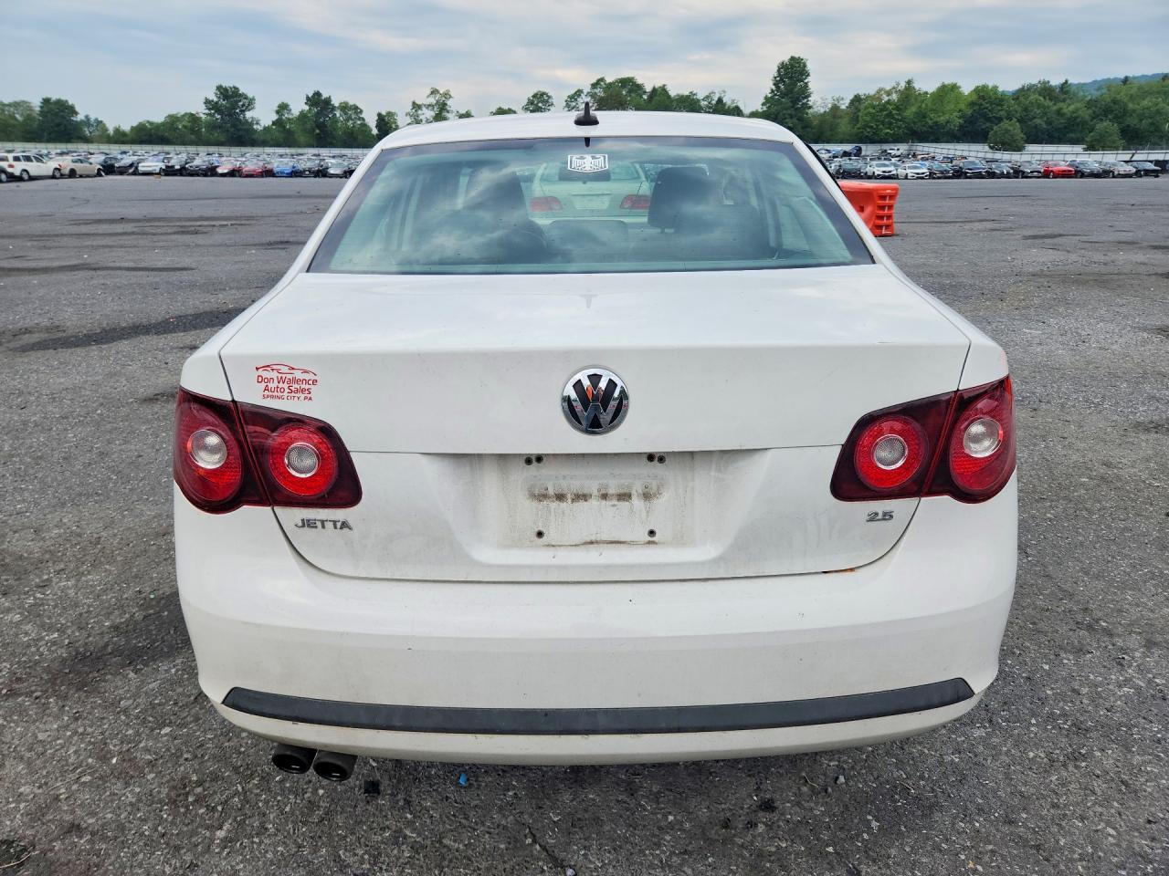 2009 Volkswagen Jetta Se White vin: 3VWRZ71K89M087093
