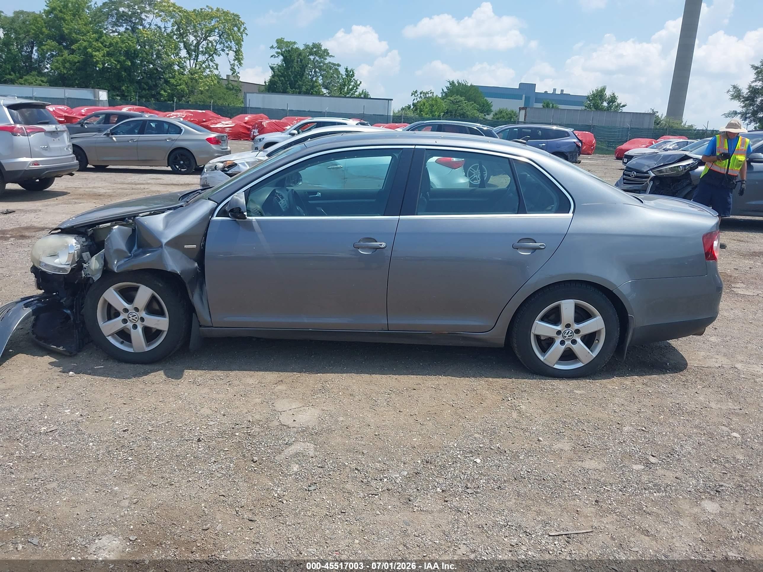 2008 Volkswagen Jetta Se/sel Gray vin: 3VWRZ71KX8M009610