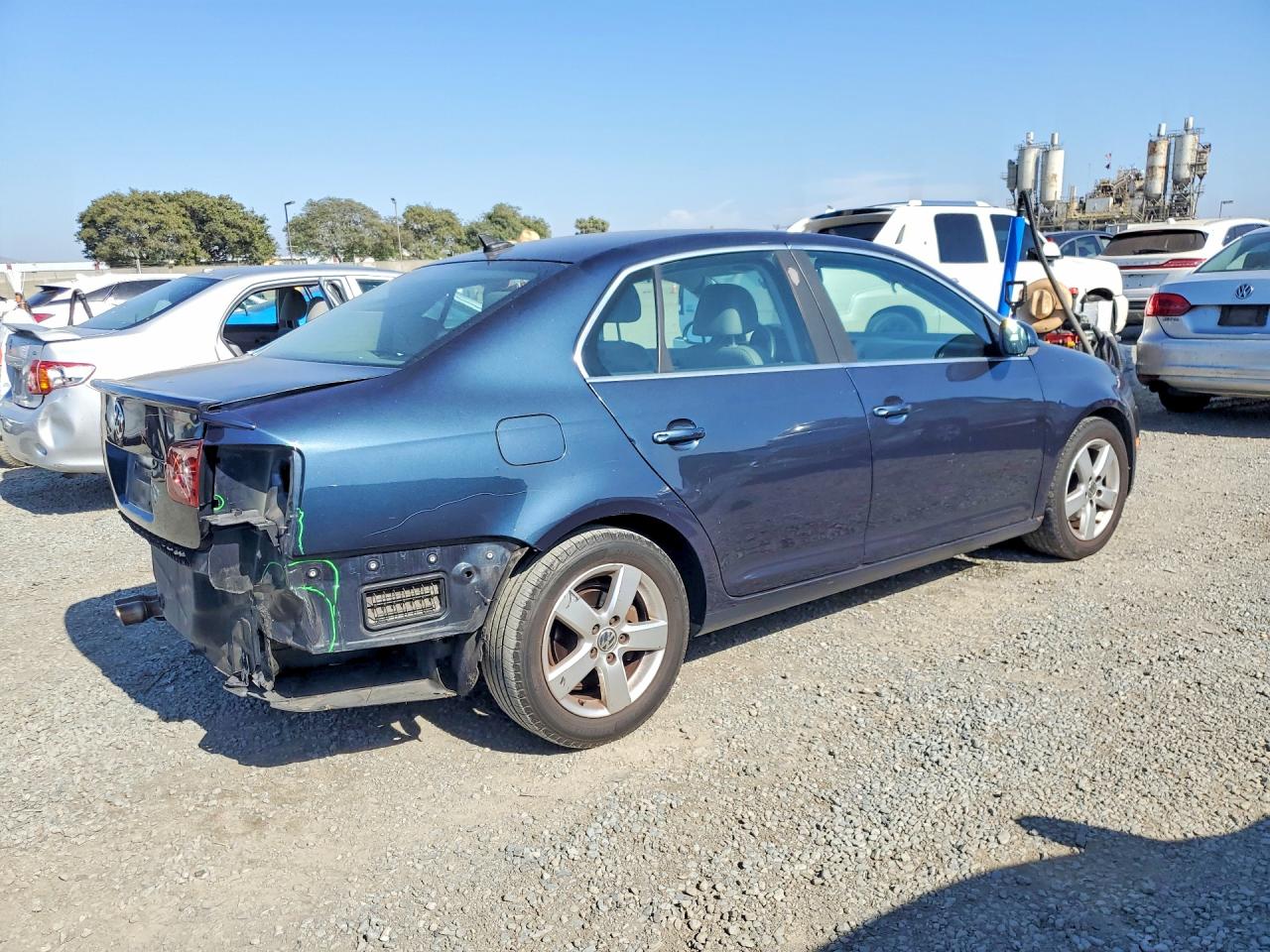 2008 Volkswagen Jetta Se Blue vin: 3VWRZ71KX8M051971