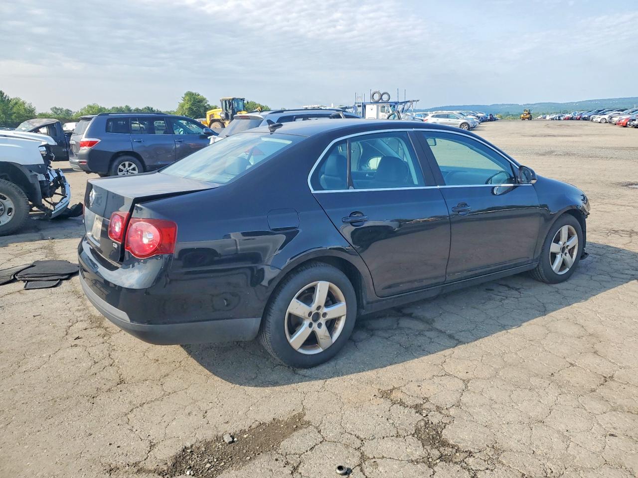2008 Volkswagen Jetta Se Black vin: 3VWRZ71KX8M107228