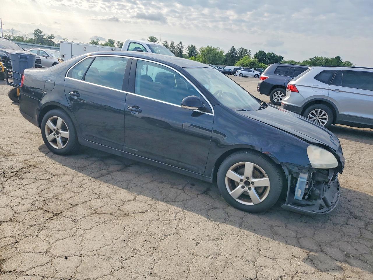 2008 Volkswagen Jetta Se Black vin: 3VWRZ71KX8M107228