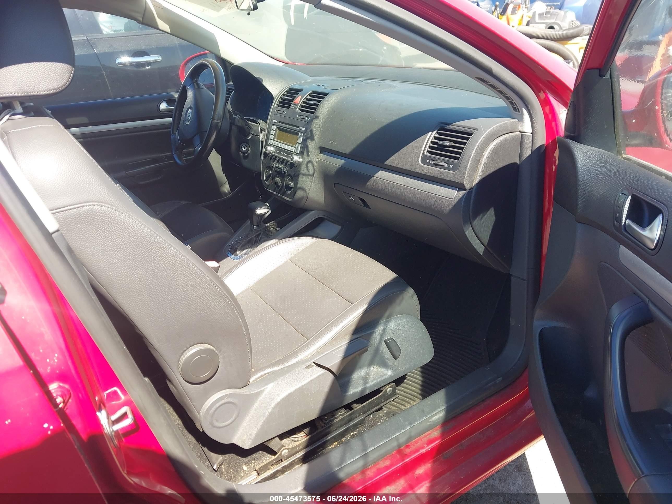2009 Volkswagen Jetta Se Red vin: 3VWRZ71KX9M120126