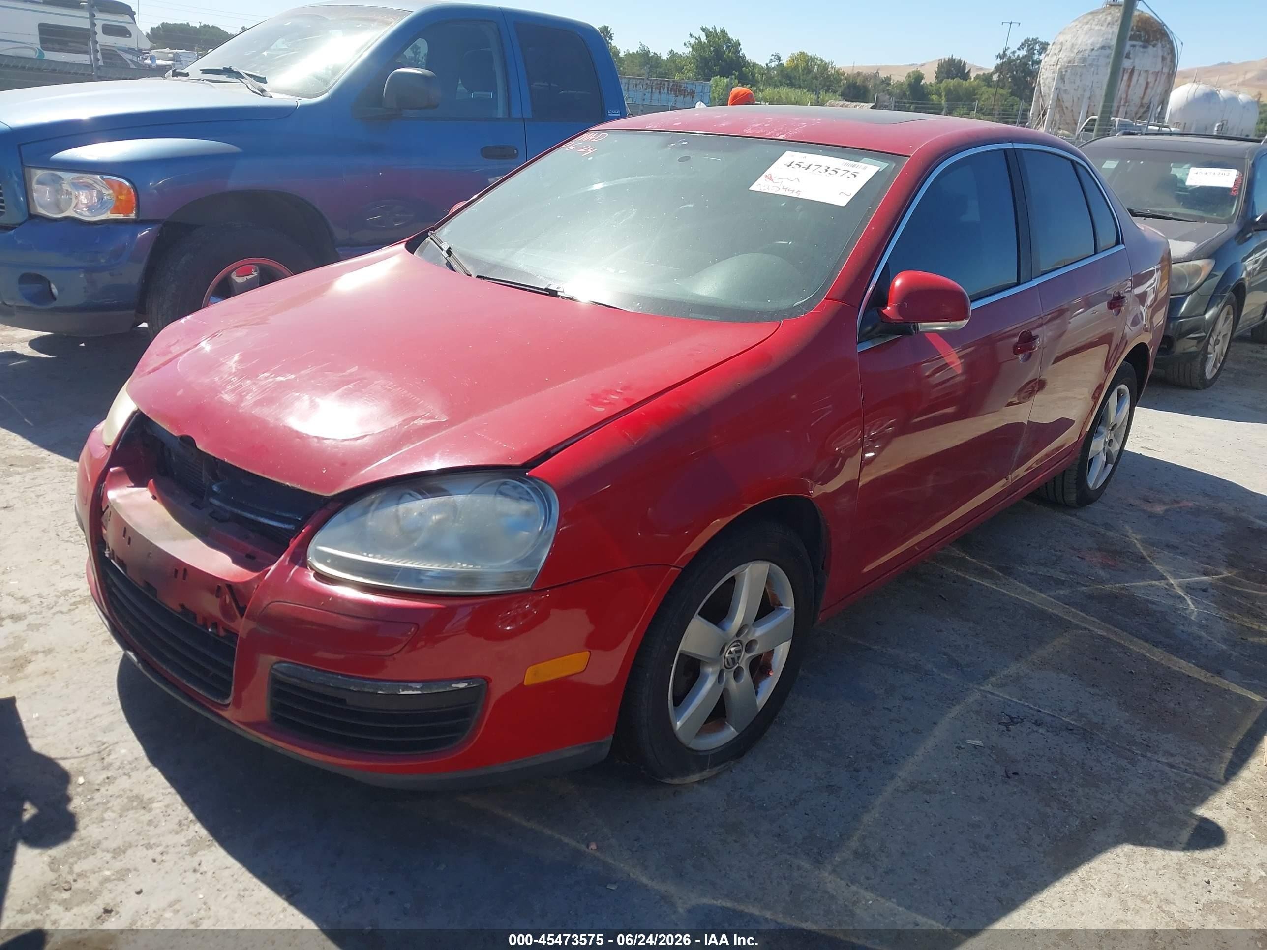 2009 Volkswagen Jetta Se Red vin: 3VWRZ71KX9M120126