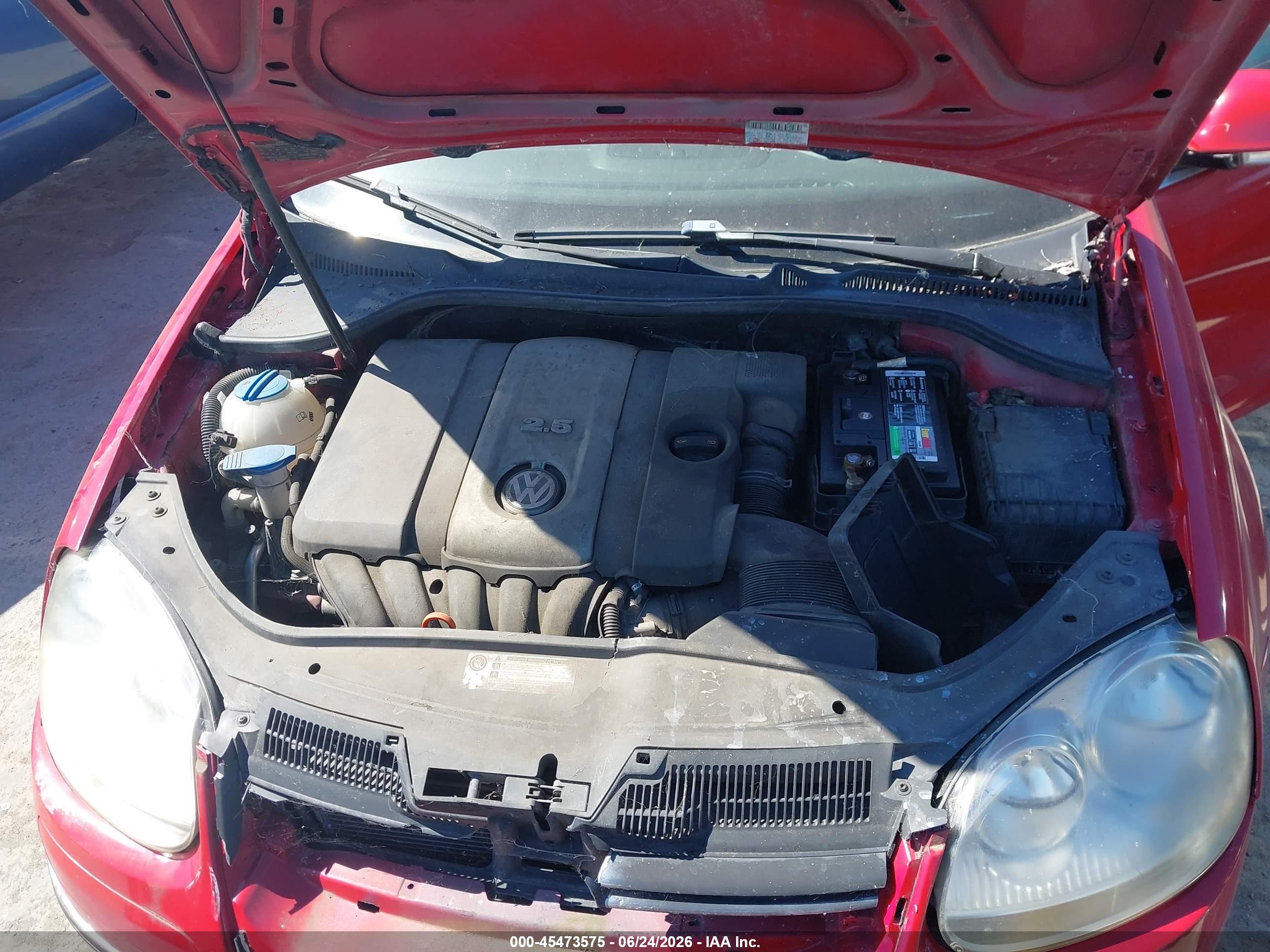 2009 Volkswagen Jetta Se Red vin: 3VWRZ71KX9M120126