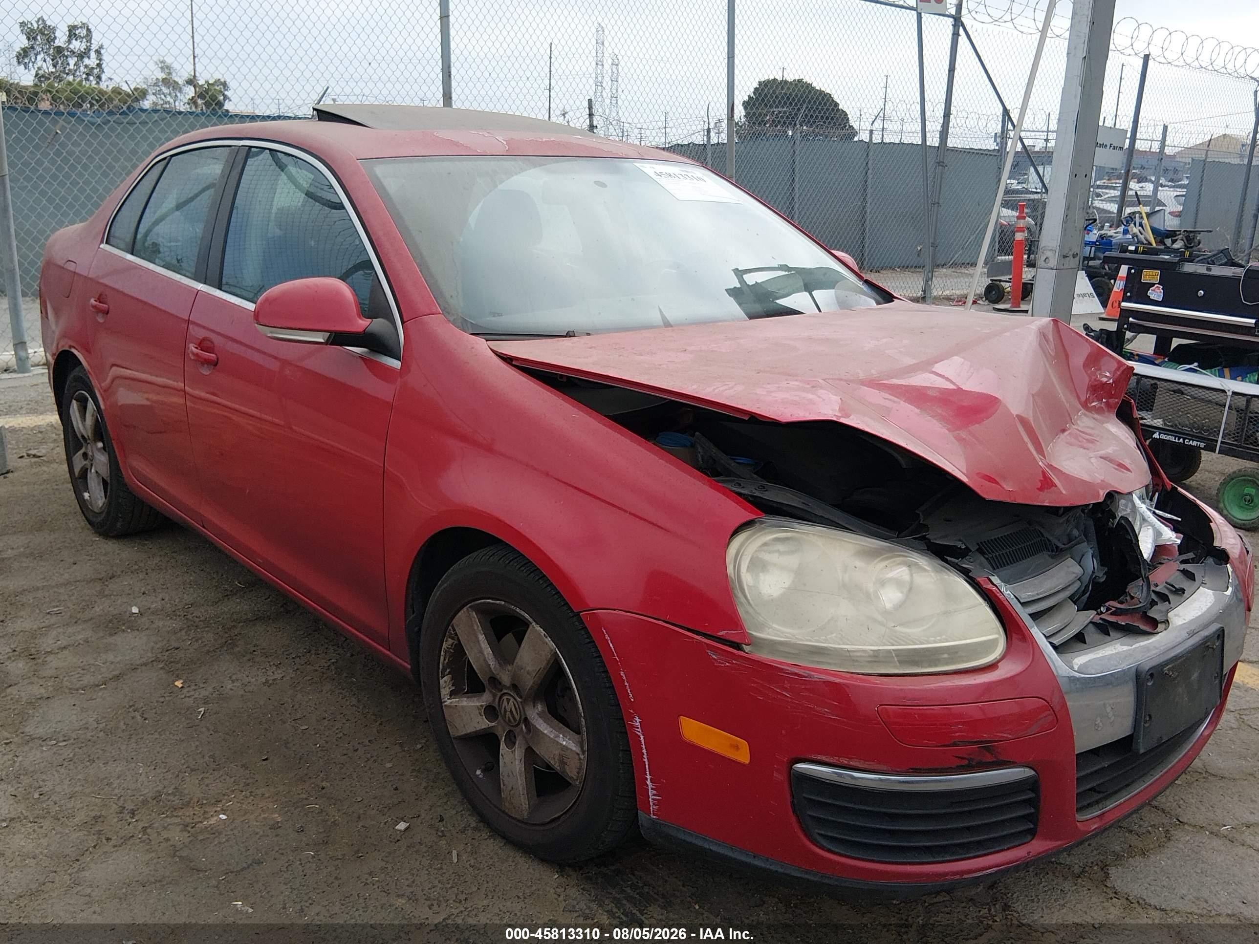 2009 Volkswagen Jetta Se Red vin: 3VWRZ71KX9M140487