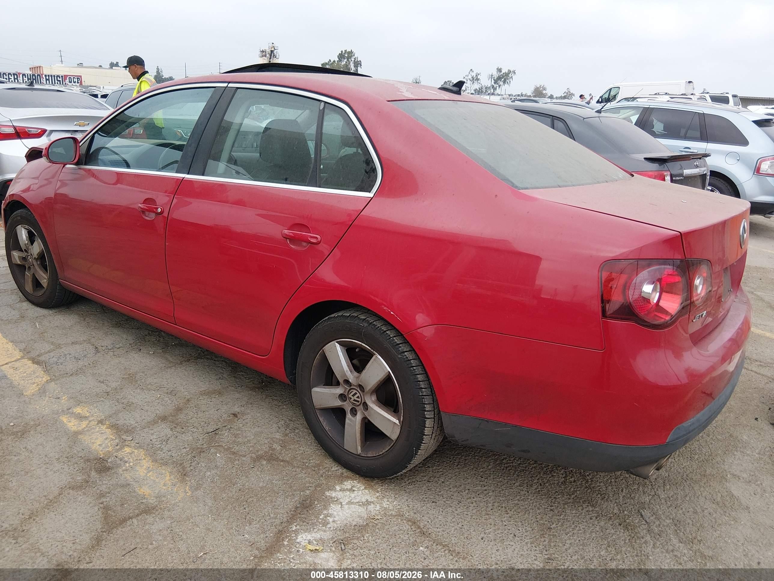 2009 Volkswagen Jetta Se Red vin: 3VWRZ71KX9M140487