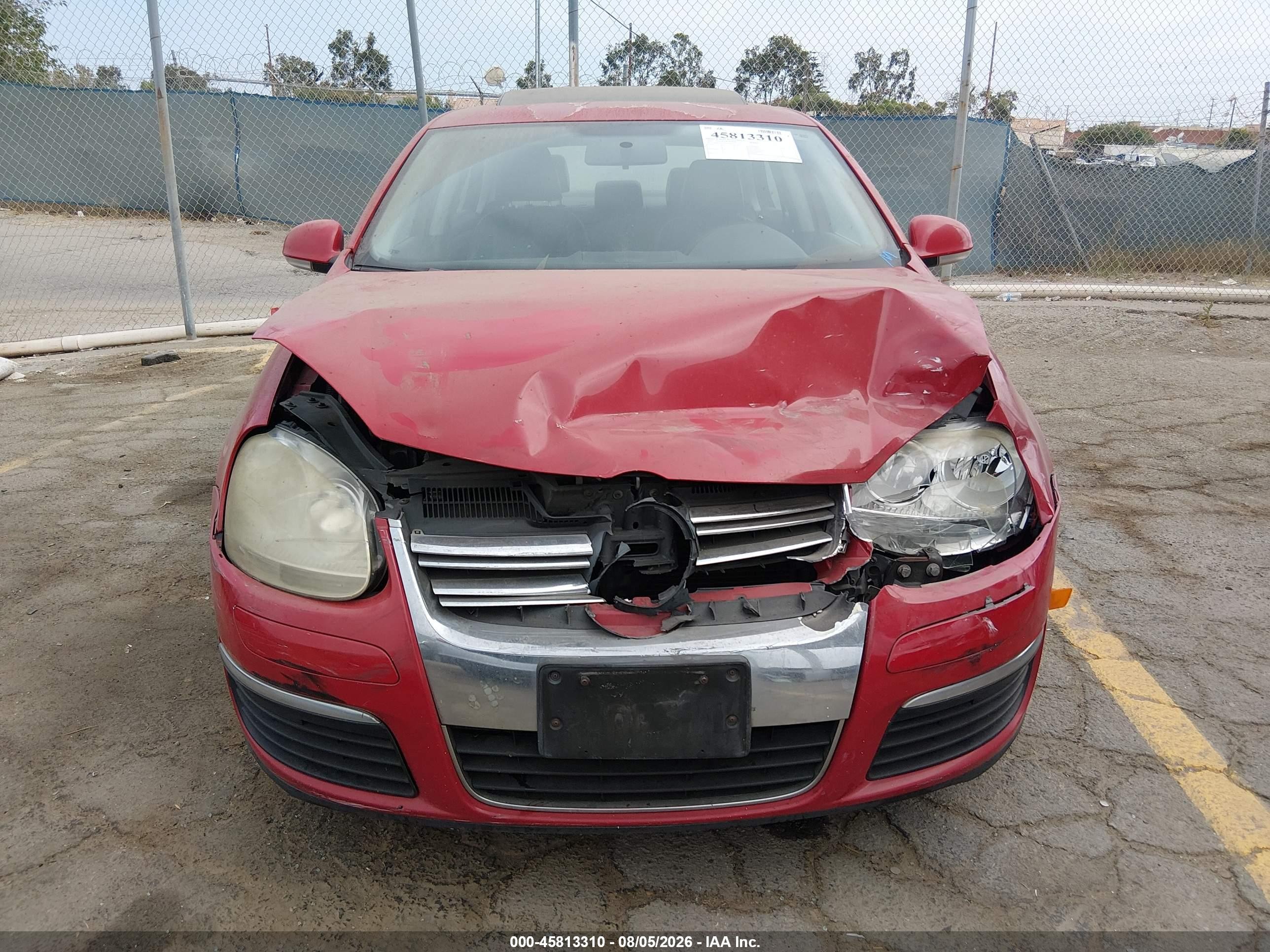 2009 Volkswagen Jetta Se Red vin: 3VWRZ71KX9M140487