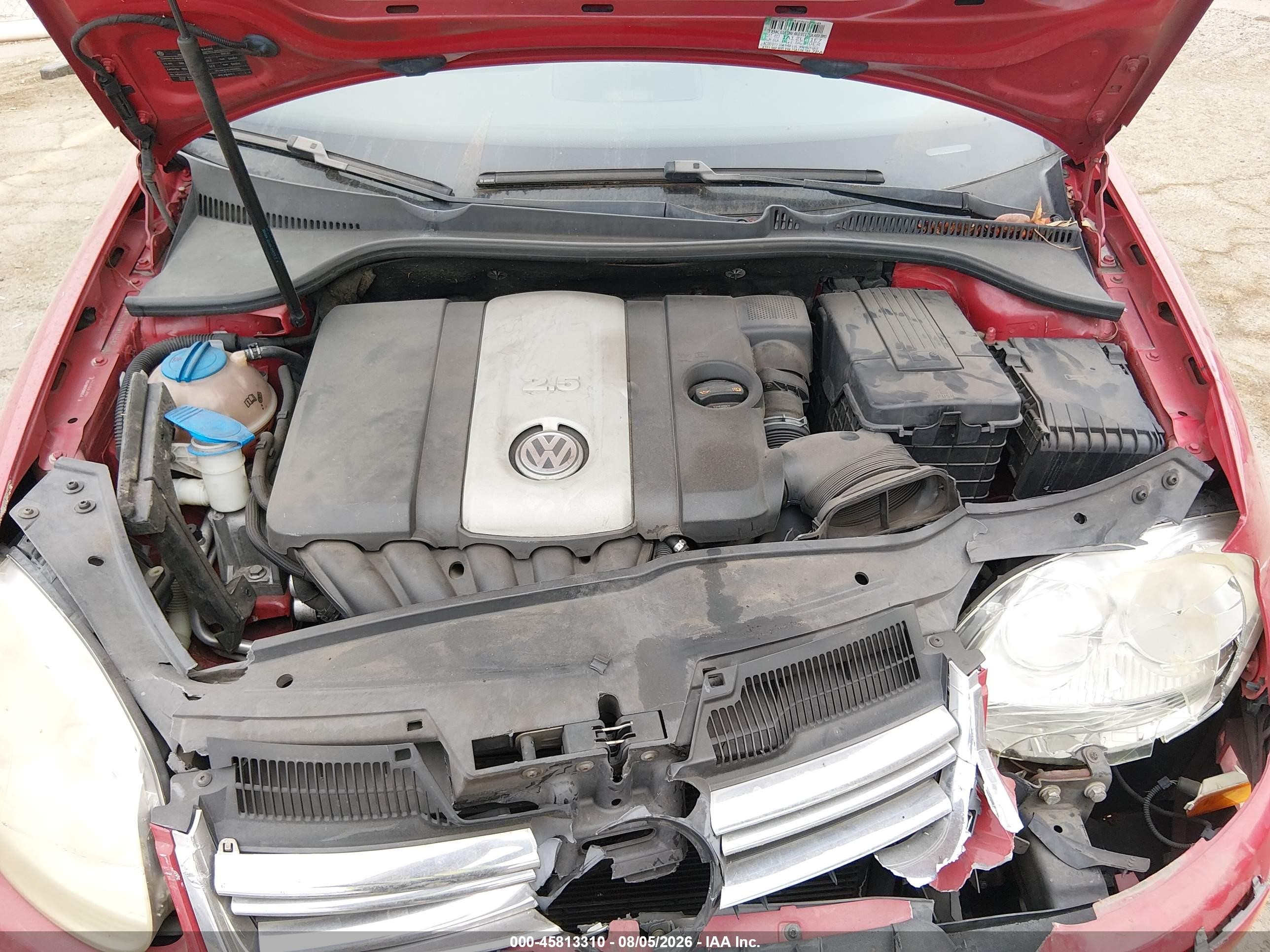 2009 Volkswagen Jetta Se Red vin: 3VWRZ71KX9M140487