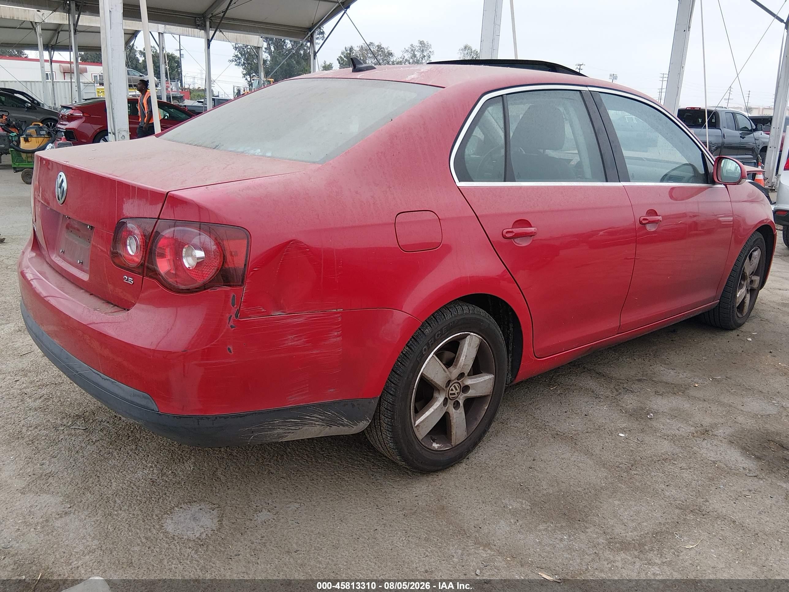 2009 Volkswagen Jetta Se Red vin: 3VWRZ71KX9M140487