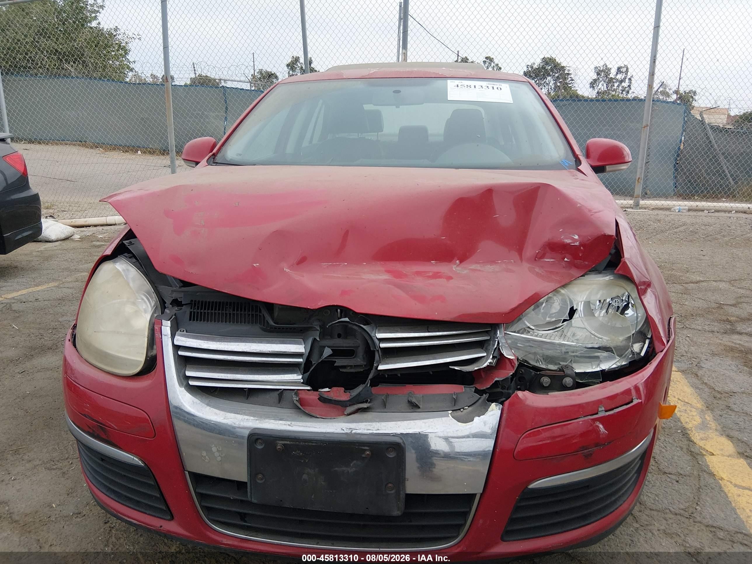 2009 Volkswagen Jetta Se Red vin: 3VWRZ71KX9M140487