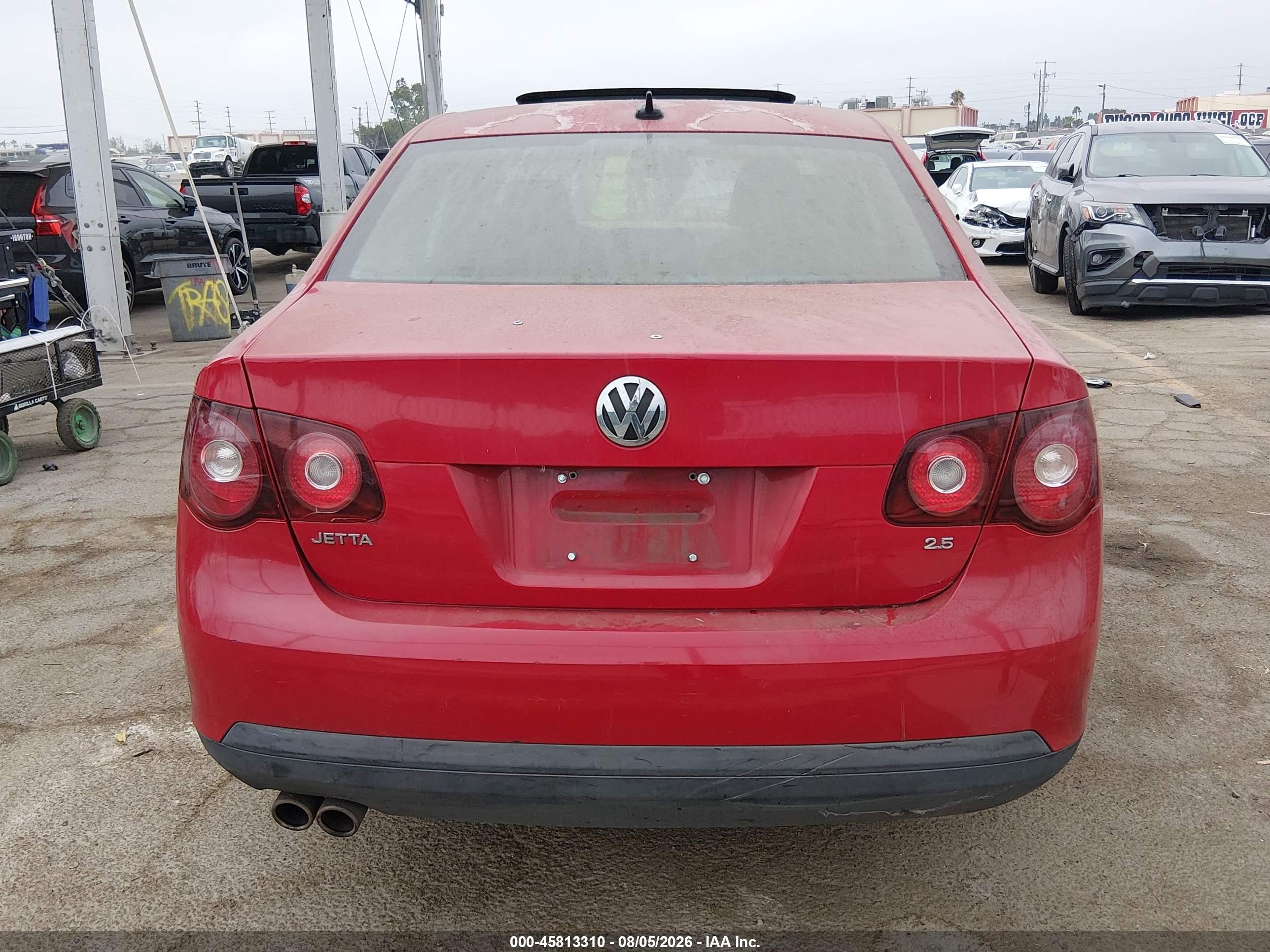 2009 Volkswagen Jetta Se Red vin: 3VWRZ71KX9M140487