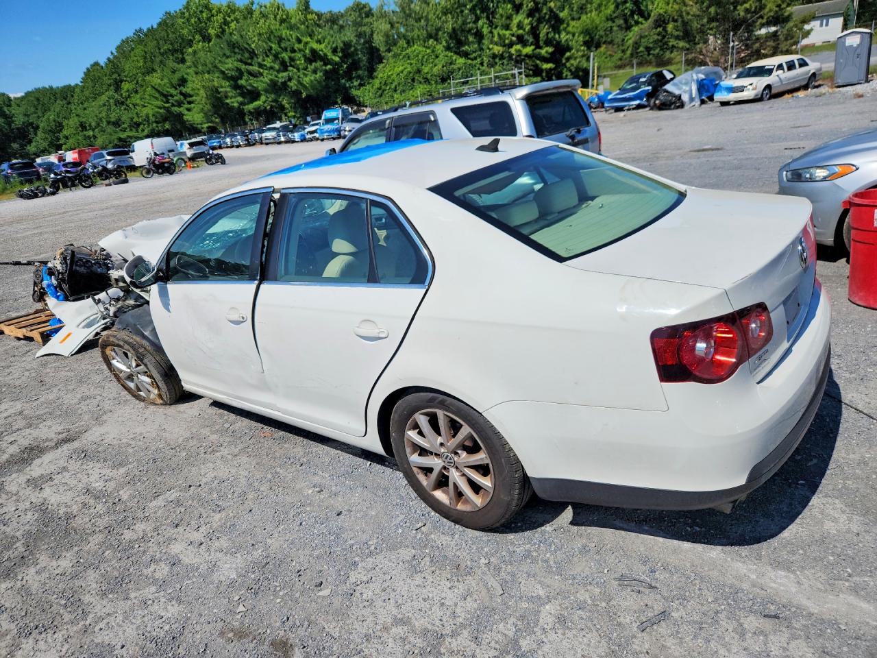 2010 Volkswagen Jetta Se White vin: 3VWRZ7AJ0AM033654