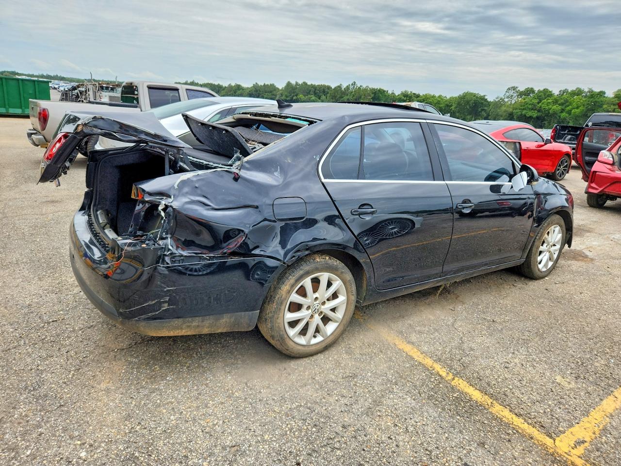 2010 Volkswagen Jetta Se Black vin: 3VWRZ7AJ1AM071829