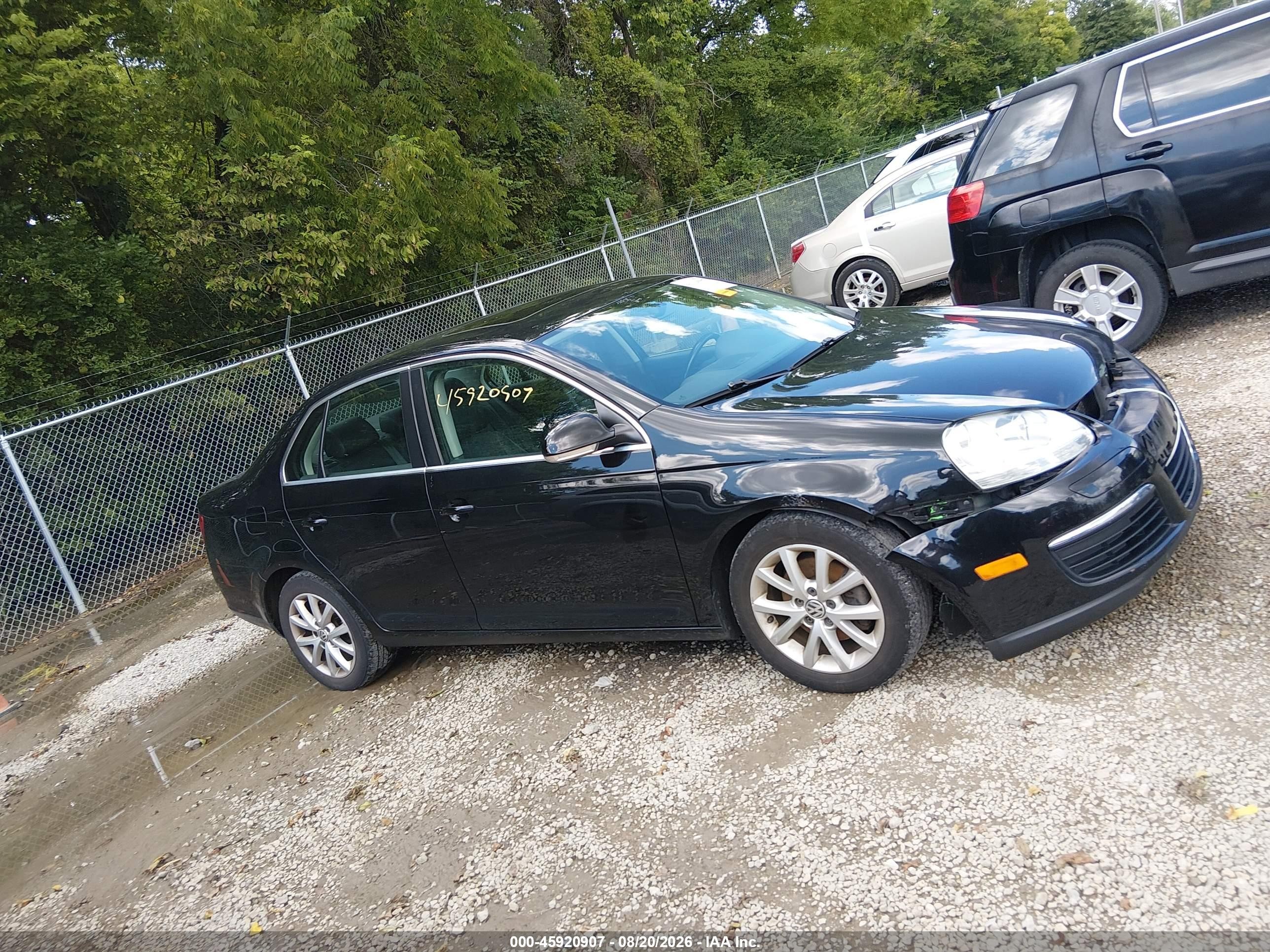 2010 Volkswagen Jetta Se Black vin: 3VWRZ7AJ2AM054330