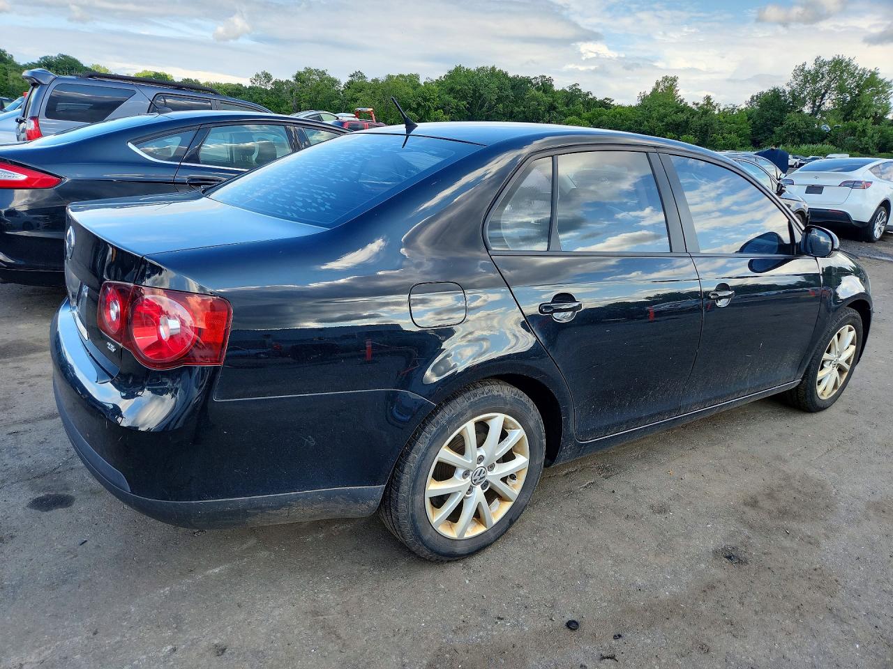 2010 Volkswagen Jetta Se Black vin: 3VWRZ7AJ2AM121878