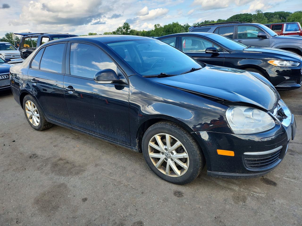 2010 Volkswagen Jetta Se Black vin: 3VWRZ7AJ2AM121878