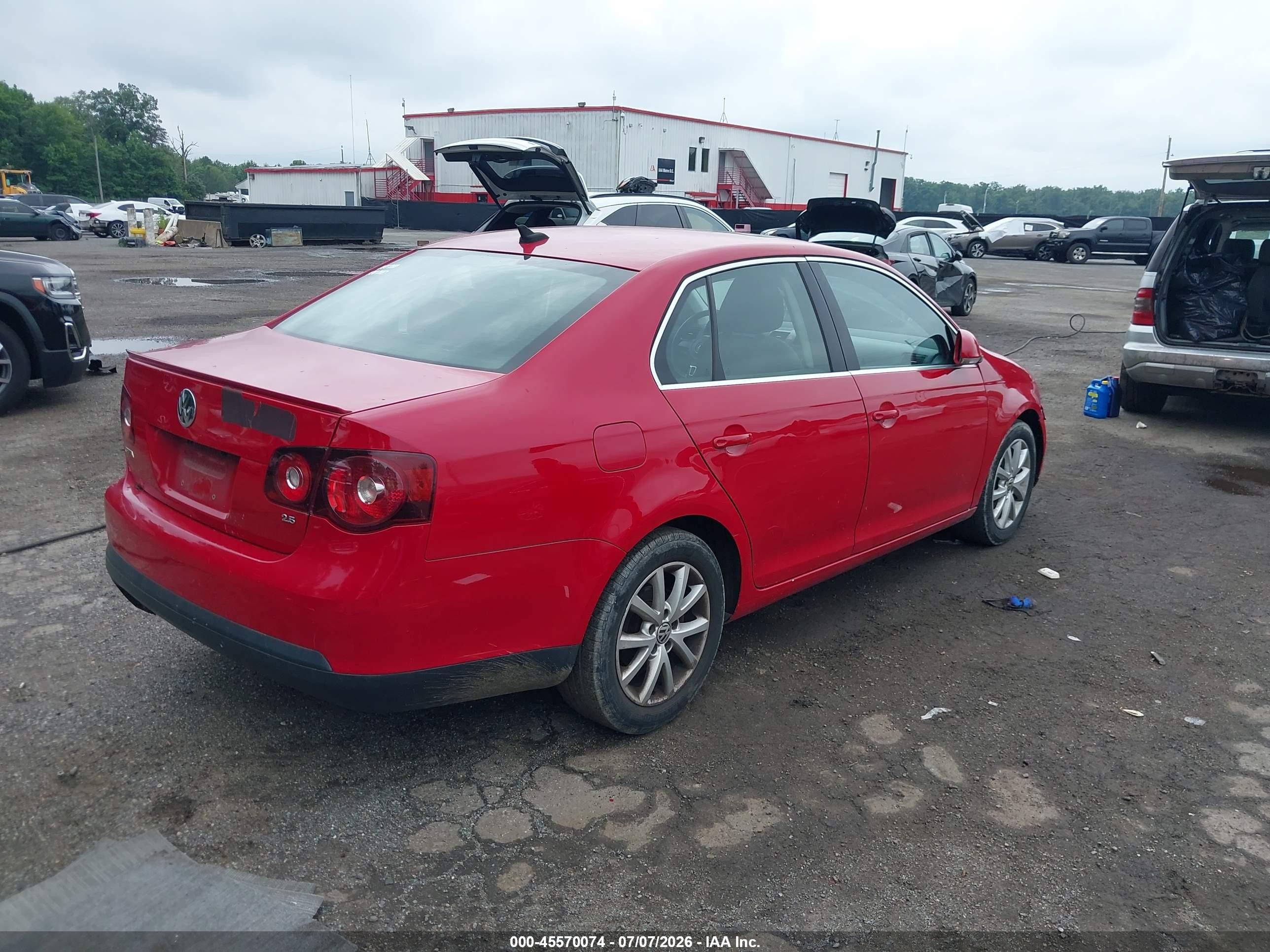 2010 Volkswagen Jetta Se Red vin: 3VWRZ7AJ3AM054322