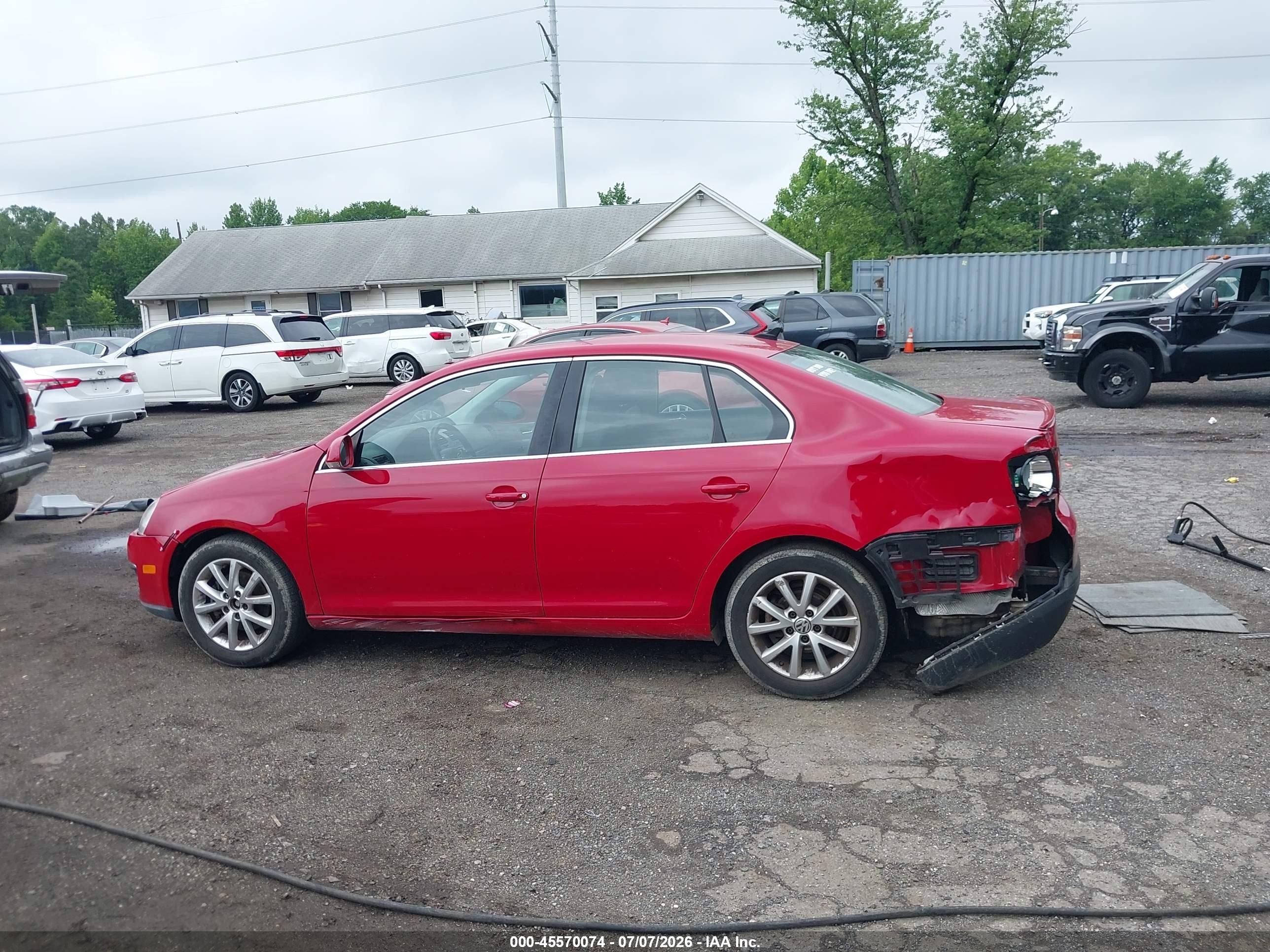 2010 Volkswagen Jetta Se Red vin: 3VWRZ7AJ3AM054322