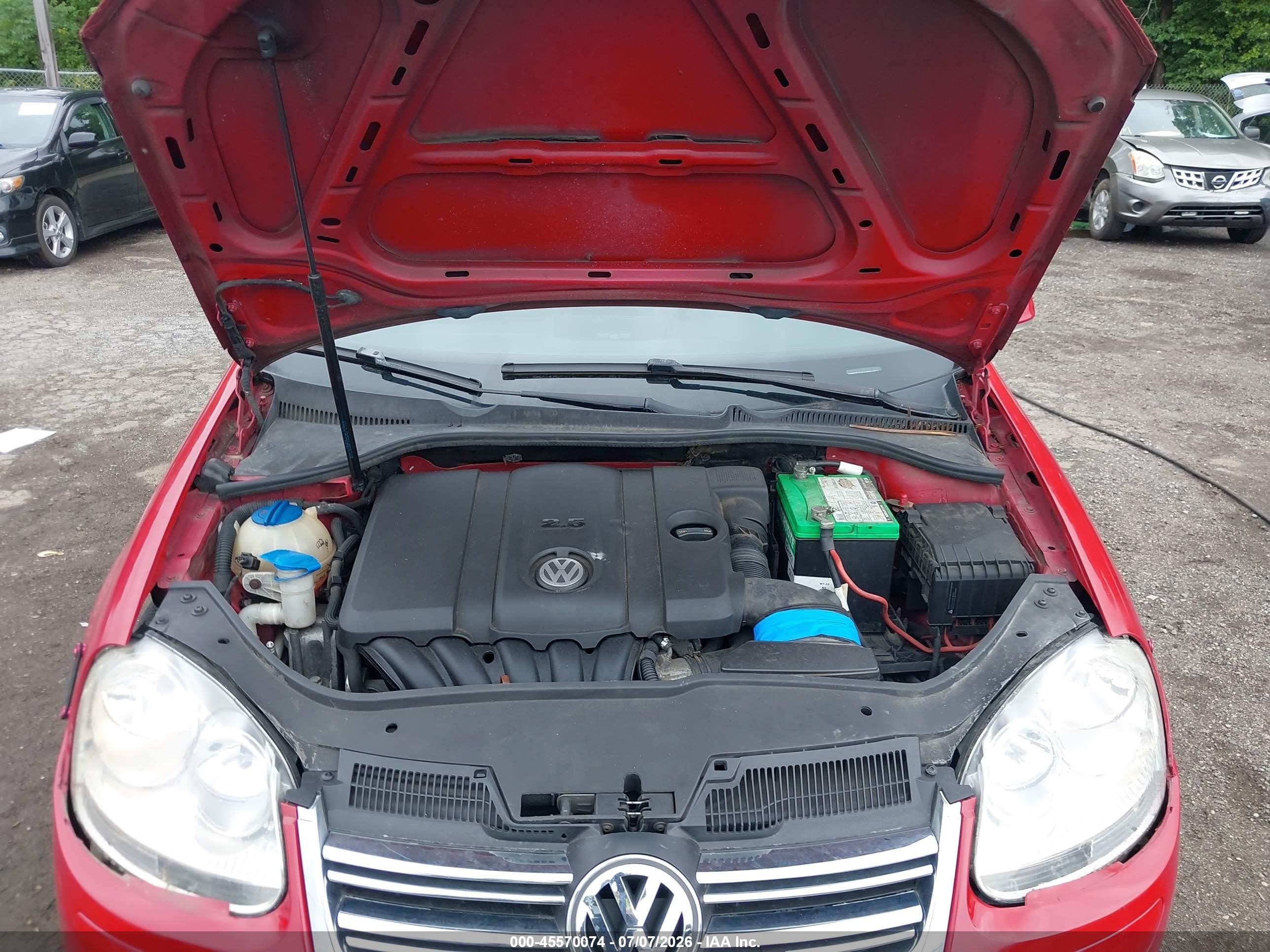 2010 Volkswagen Jetta Se Red vin: 3VWRZ7AJ3AM054322