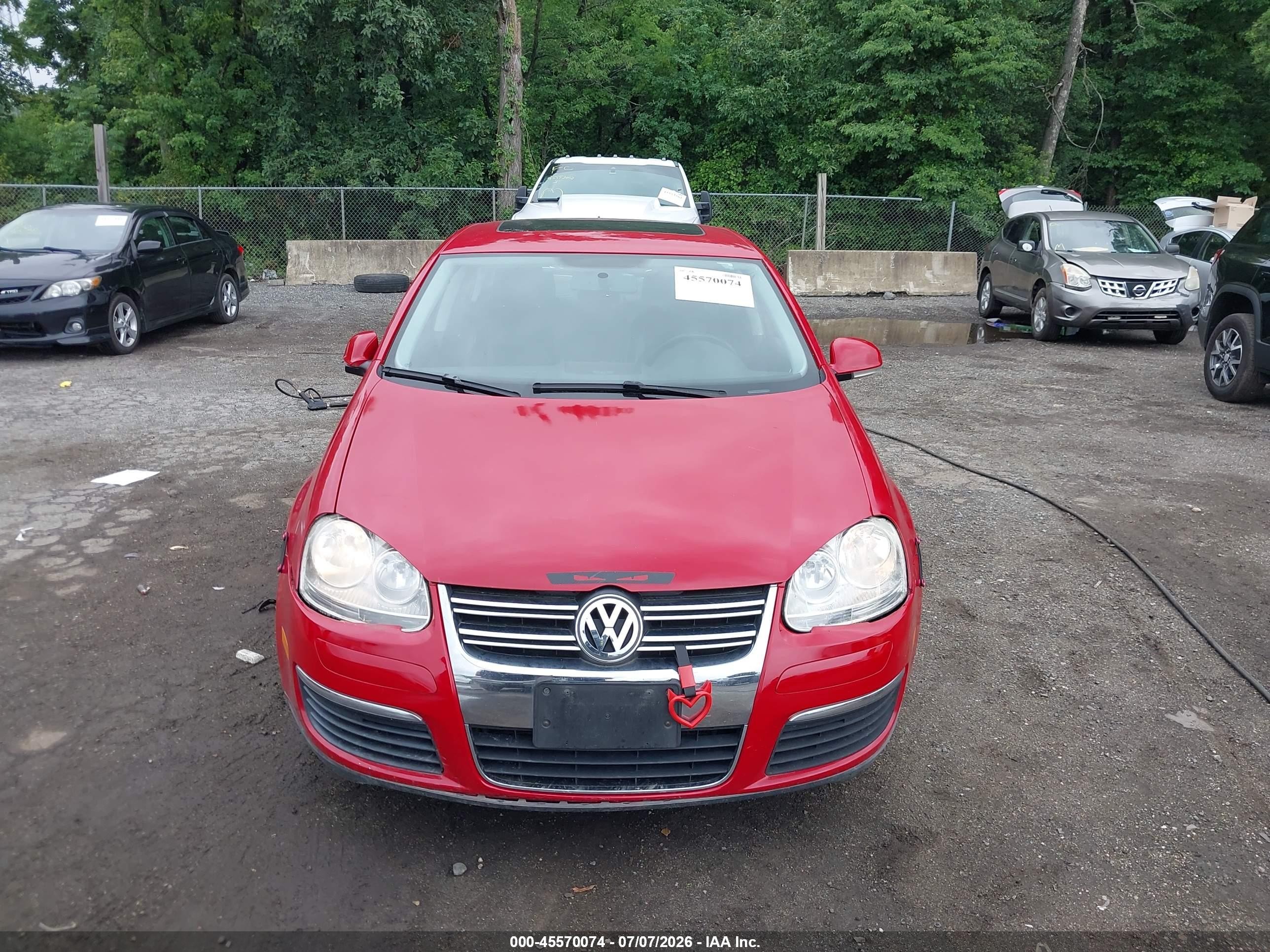 2010 Volkswagen Jetta Se Red vin: 3VWRZ7AJ3AM054322