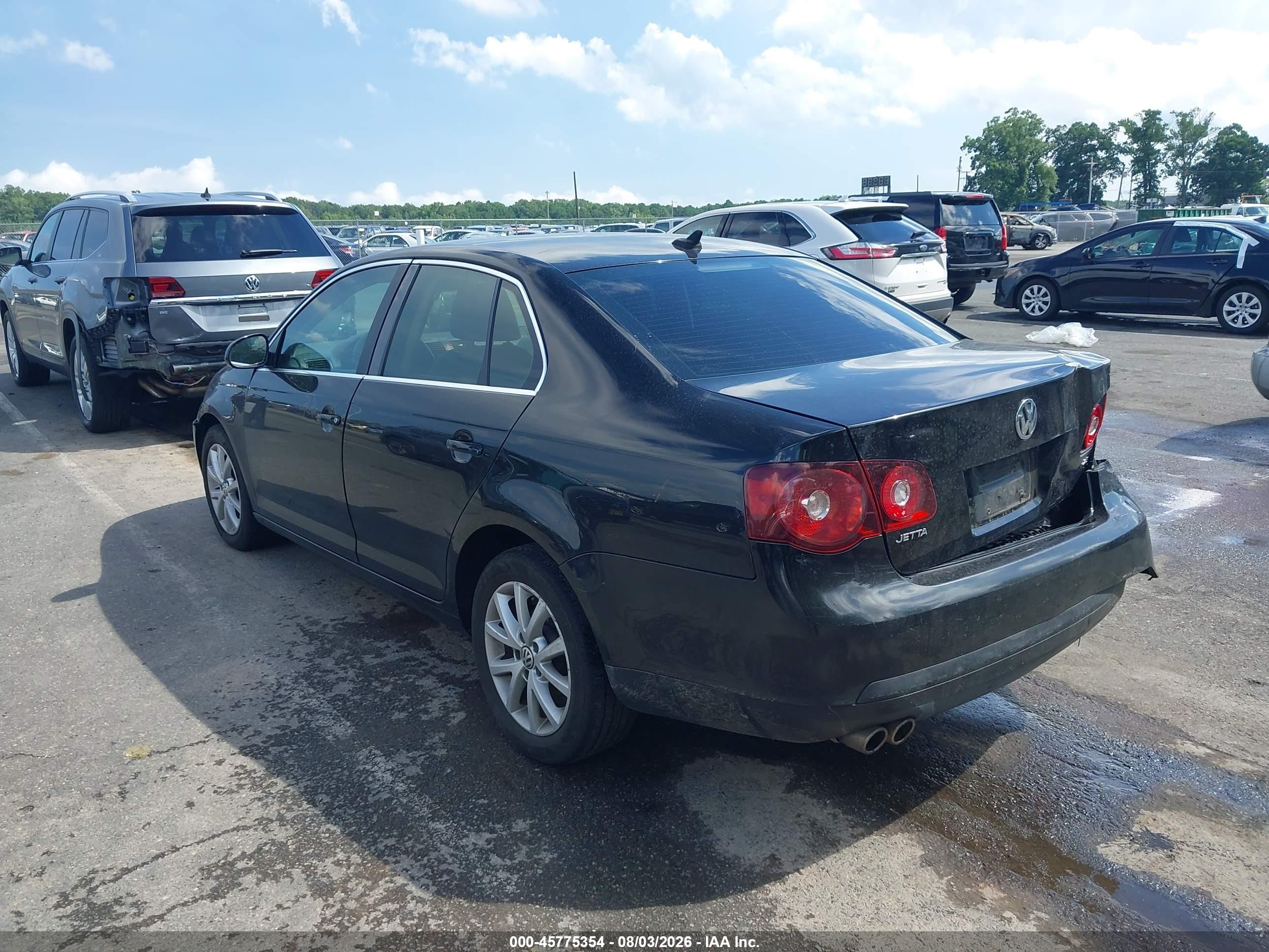 2010 Volkswagen Jetta Se Black vin: 3VWRZ7AJ4AM038615