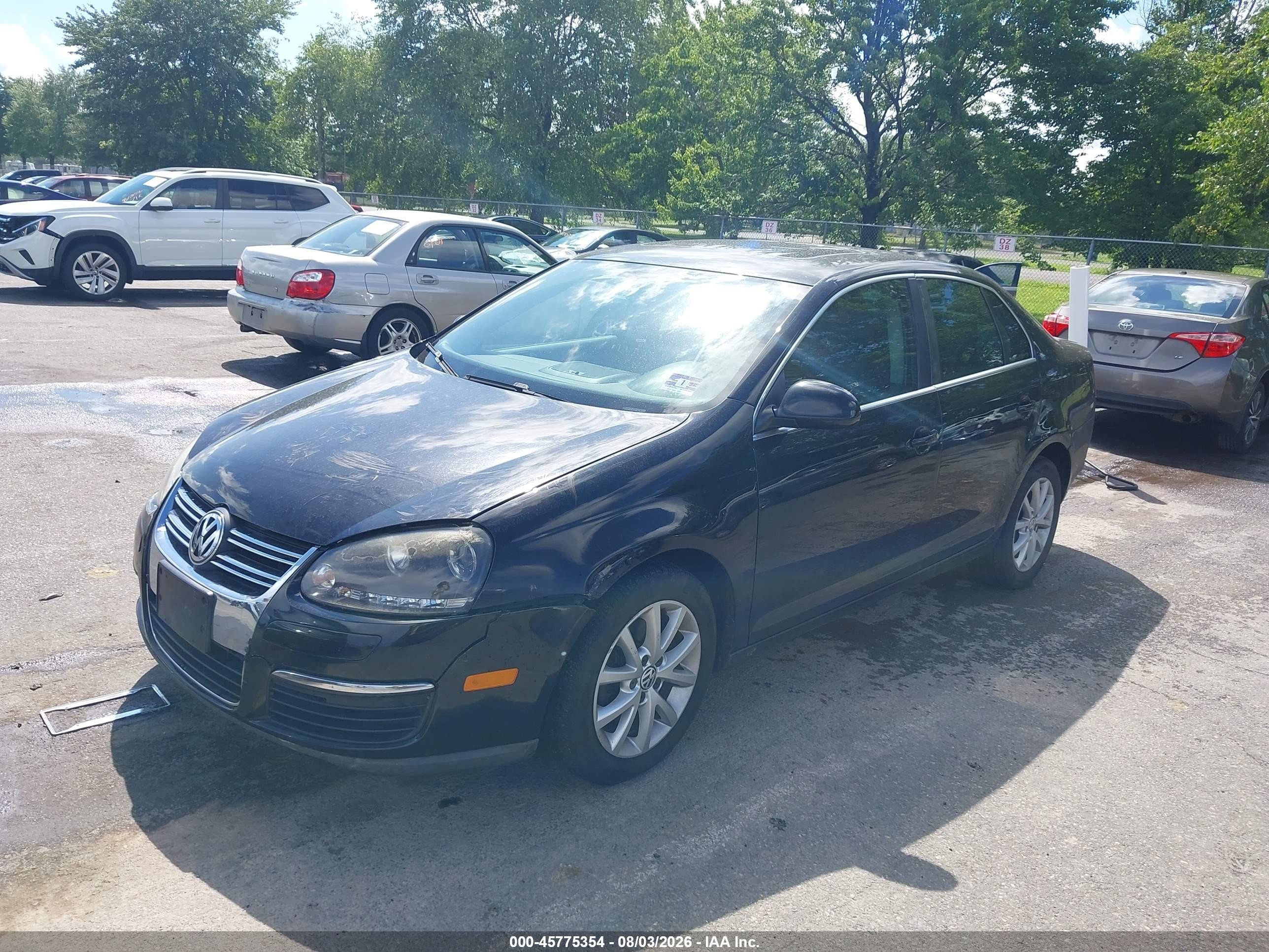 2010 Volkswagen Jetta Se Black vin: 3VWRZ7AJ4AM038615
