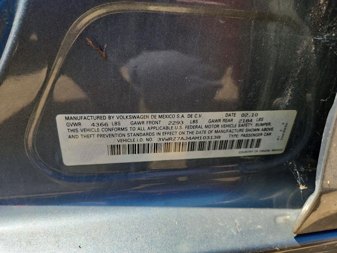 2010 Volkswagen Jetta Se Gray vin: 3VWRZ7AJ4AM103138