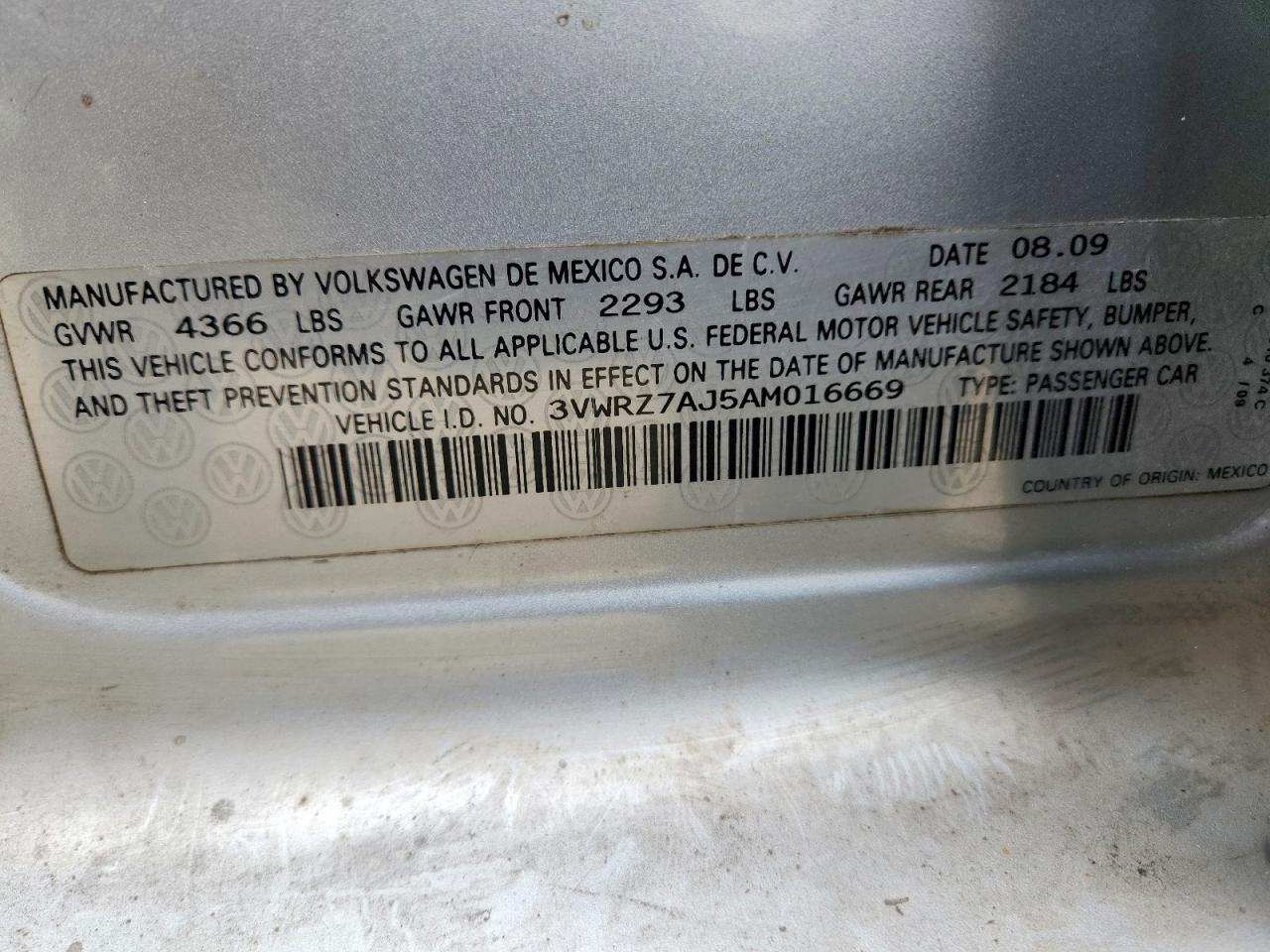 2010 Volkswagen Jetta Se Silver vin: 3VWRZ7AJ5AM016669