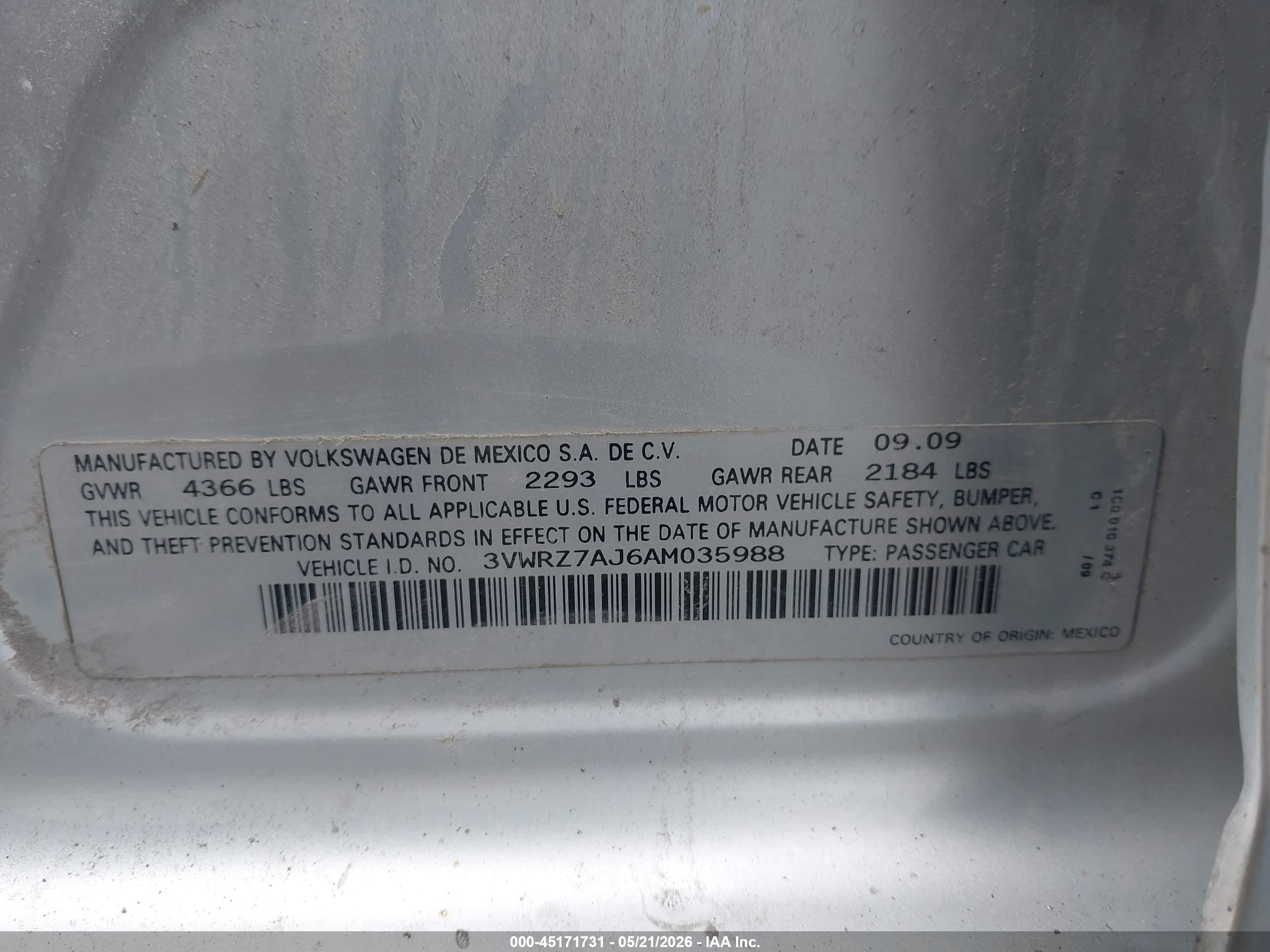 2010 Volkswagen Jetta Se Silver vin: 3VWRZ7AJ6AM035988